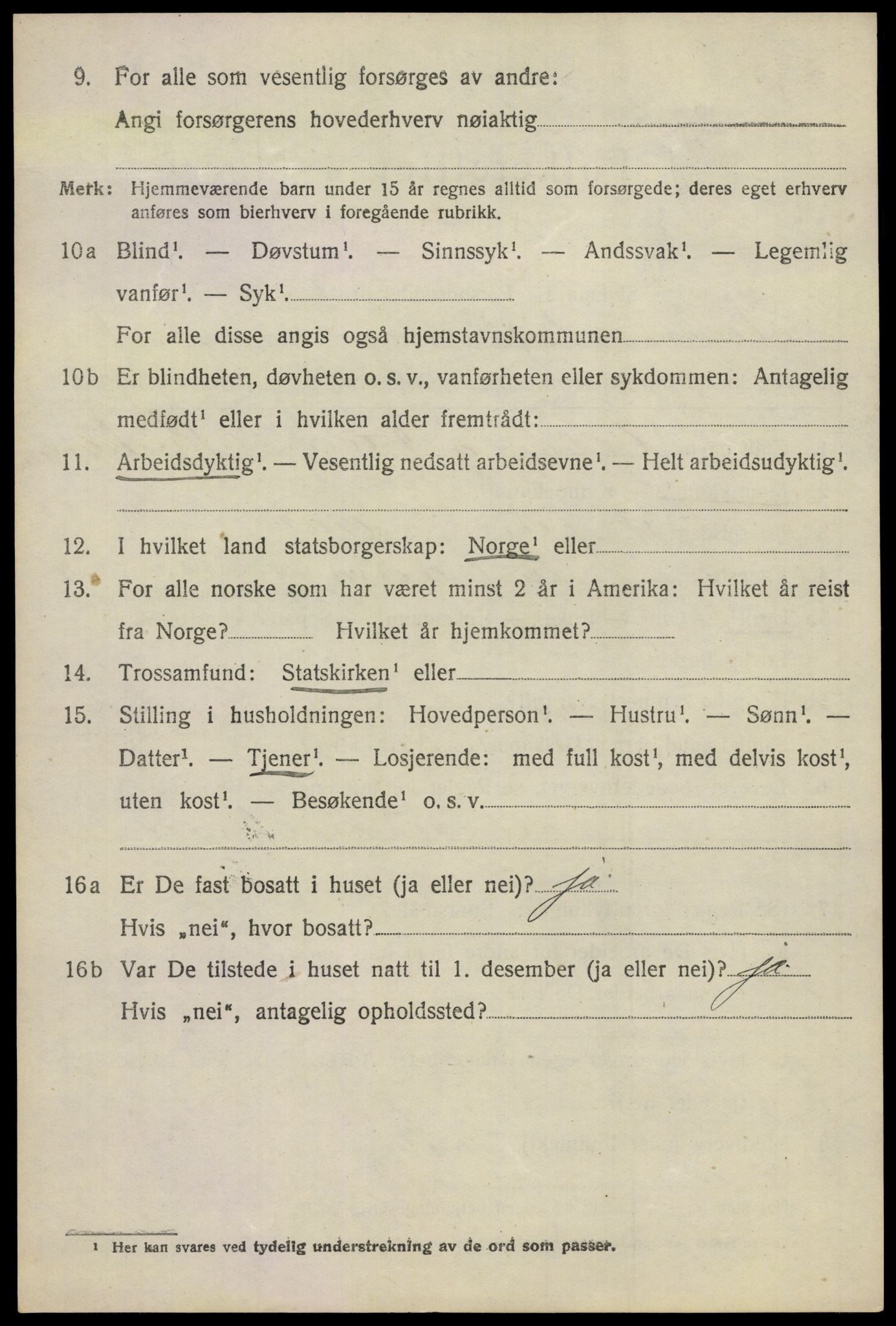 SAO, 1920 census for Nannestad, 1920, p. 2476