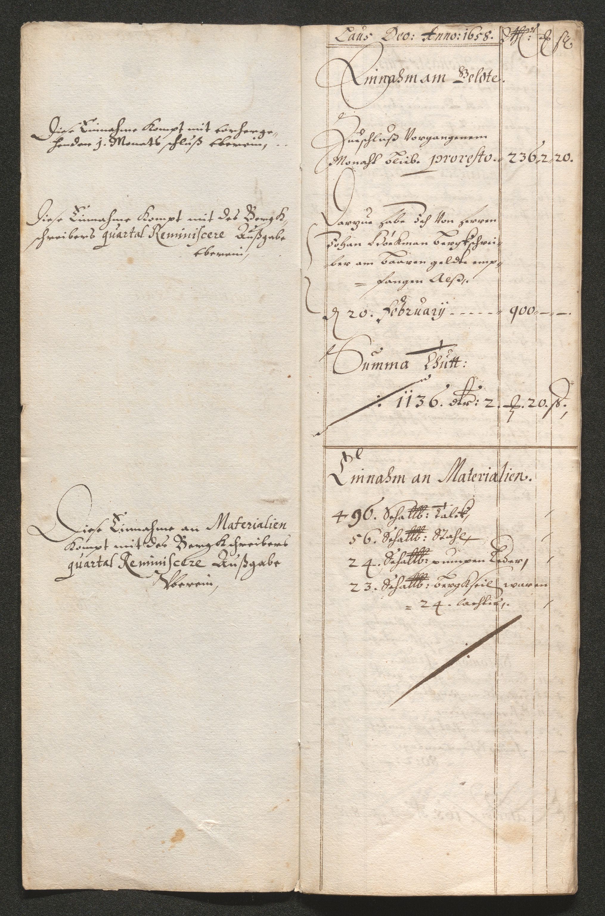 Kongsberg Sølvverk 1623-1816, AV/SAKO-EA-3135/001/D/Dc/Dcd/L0033: Utgiftsregnskap for gruver m.m. , 1658, p. 113