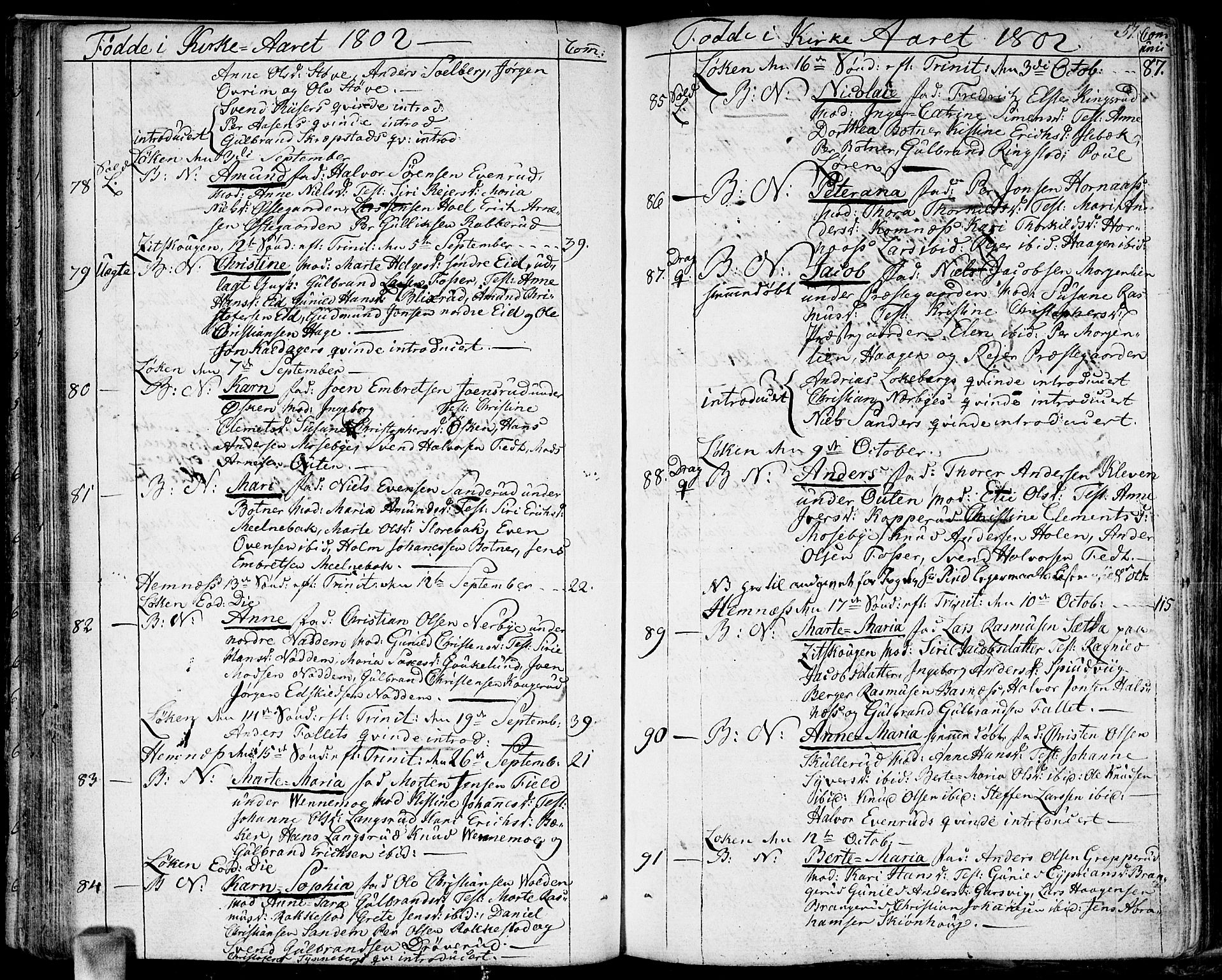 Høland prestekontor Kirkebøker, AV/SAO-A-10346a/F/Fa/L0006: Parish register (official) no. I 6, 1794-1814, p. 57