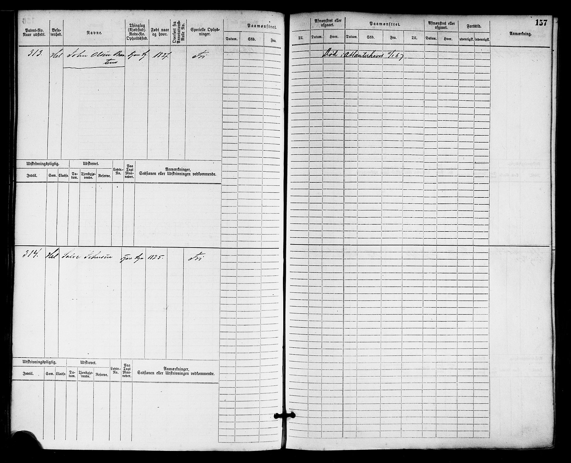 Grimstad mønstringskrets, AV/SAK-2031-0013/F/Fb/L0001: Hovedrulle nr 1-758, F-4, 1868-1869, p. 164