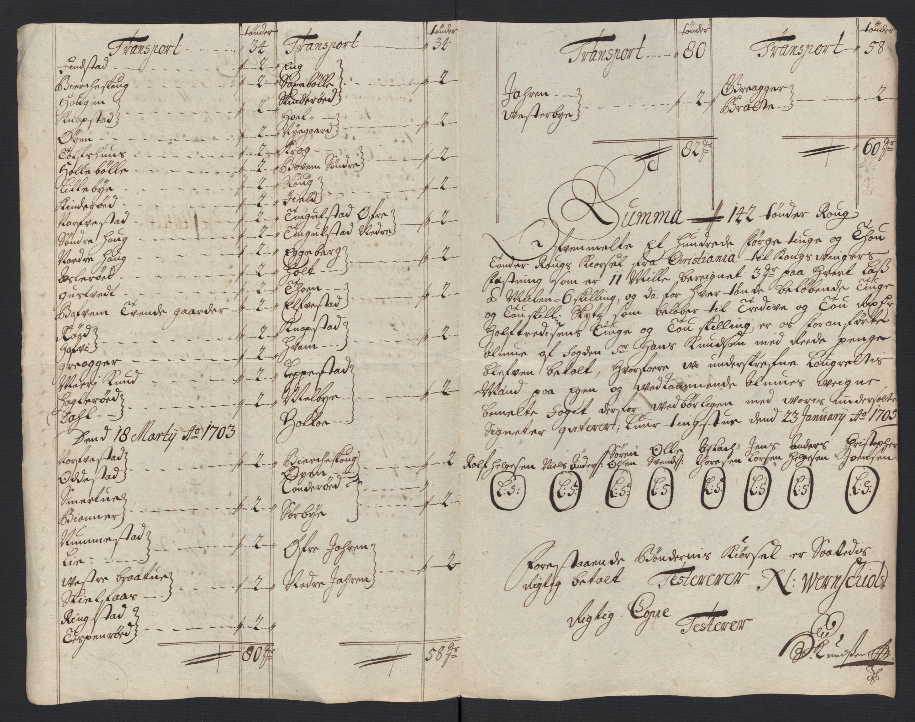 Rentekammeret inntil 1814, Reviderte regnskaper, Fogderegnskap, AV/RA-EA-4092/R04/L0133: Fogderegnskap Moss, Onsøy, Tune, Veme og Åbygge, 1705-1706, p. 217