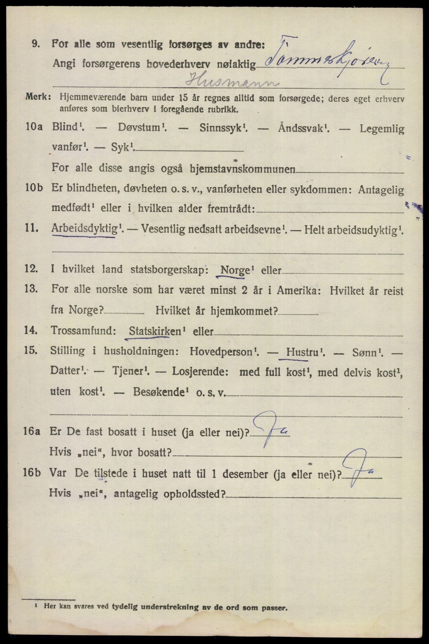 SAKO, 1920 census for Ådal, 1920, p. 4981