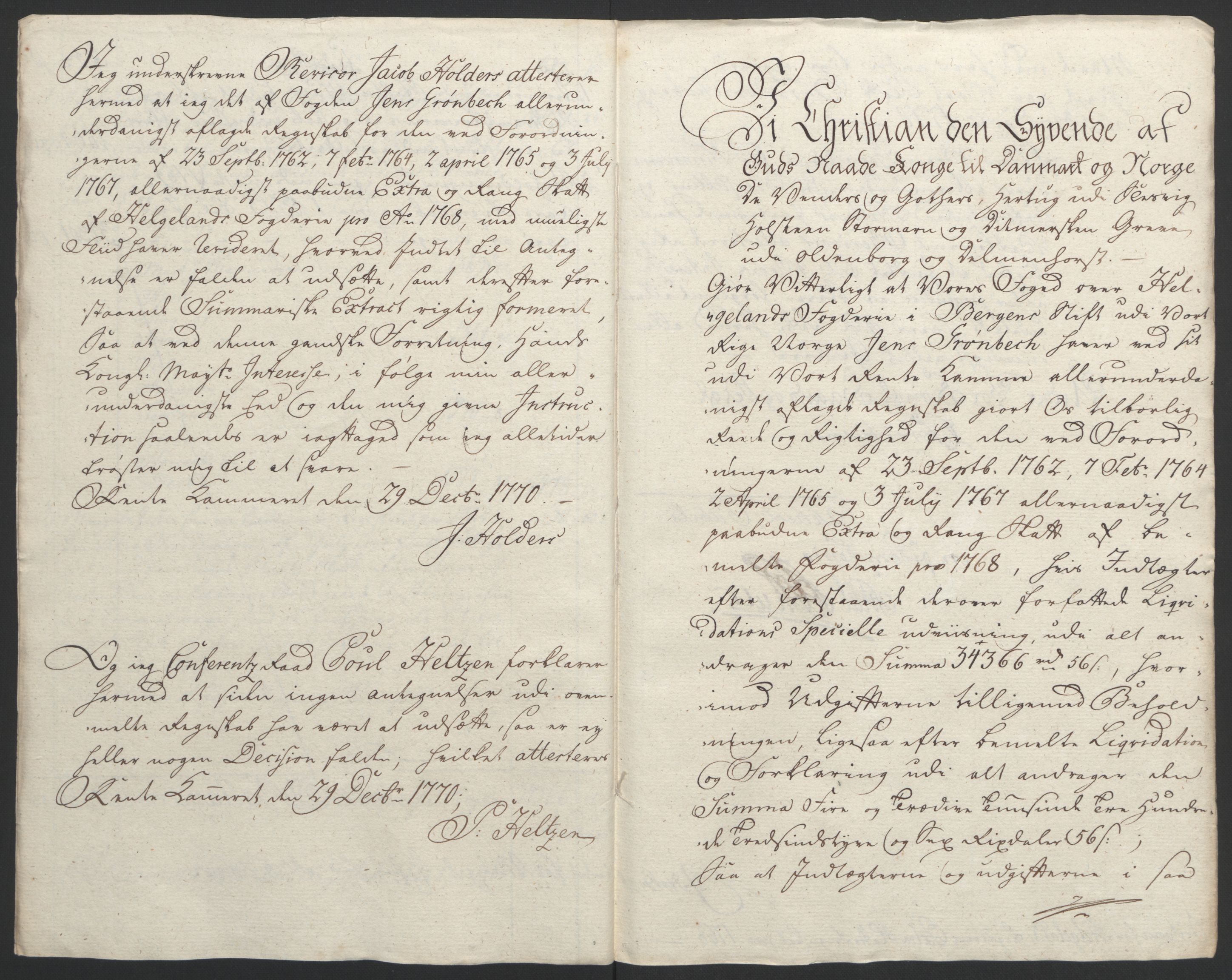 Rentekammeret inntil 1814, Reviderte regnskaper, Fogderegnskap, AV/RA-EA-4092/R65/L4573: Ekstraskatten Helgeland, 1762-1772, p. 175