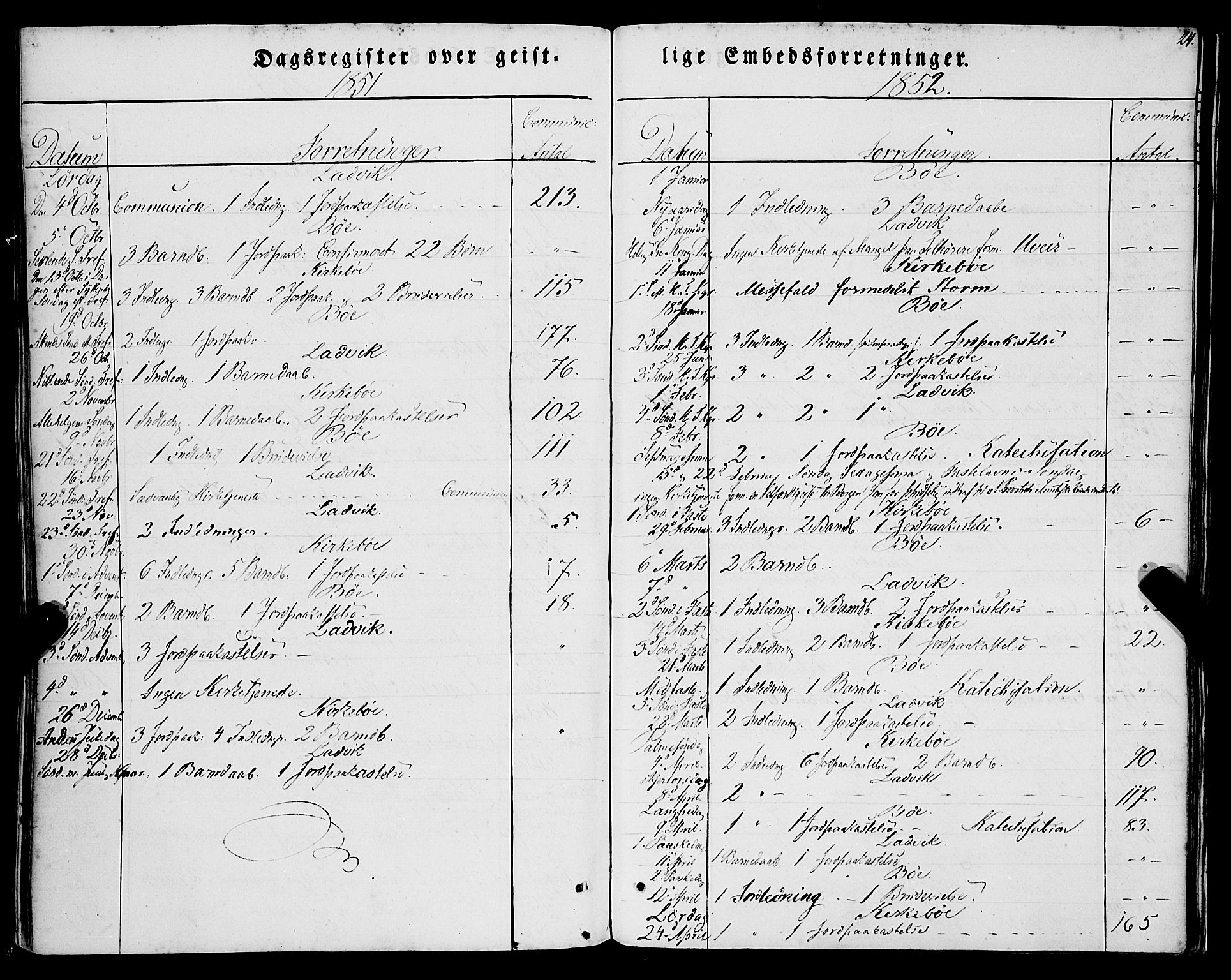 Lavik sokneprestembete, SAB/A-80901: Parish register (official) no. A 3, 1843-1863, p. 24