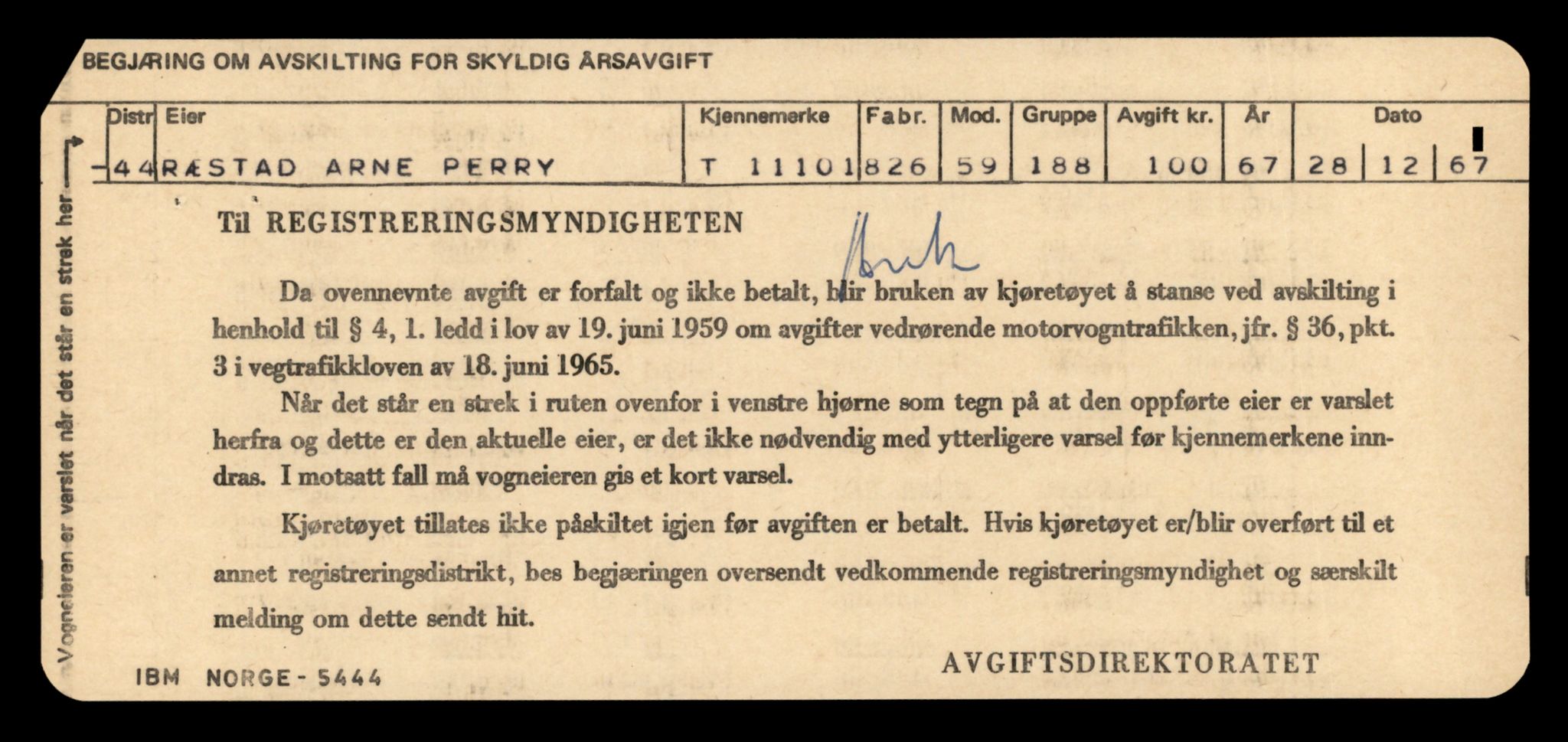 Møre og Romsdal vegkontor - Ålesund trafikkstasjon, AV/SAT-A-4099/F/Fe/L0026: Registreringskort for kjøretøy T 11046 - T 11160, 1927-1998, p. 1601