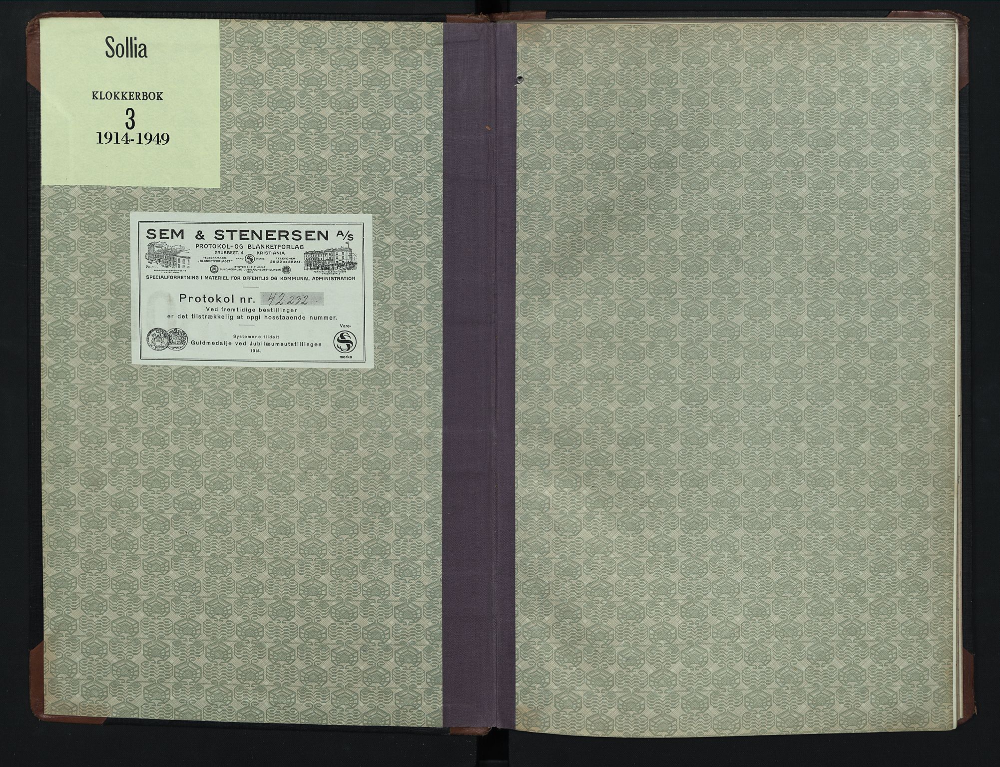 Sollia prestekontor, SAH/PREST-050/H/Ha/Hab/L0003: Parish register (copy) no. 3, 1914-1949