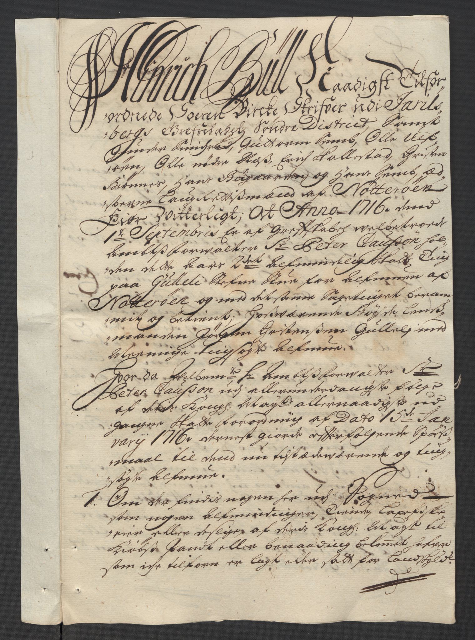 Rentekammeret inntil 1814, Reviderte regnskaper, Fogderegnskap, AV/RA-EA-4092/R32/L1880: Fogderegnskap Jarlsberg grevskap, 1716, p. 140