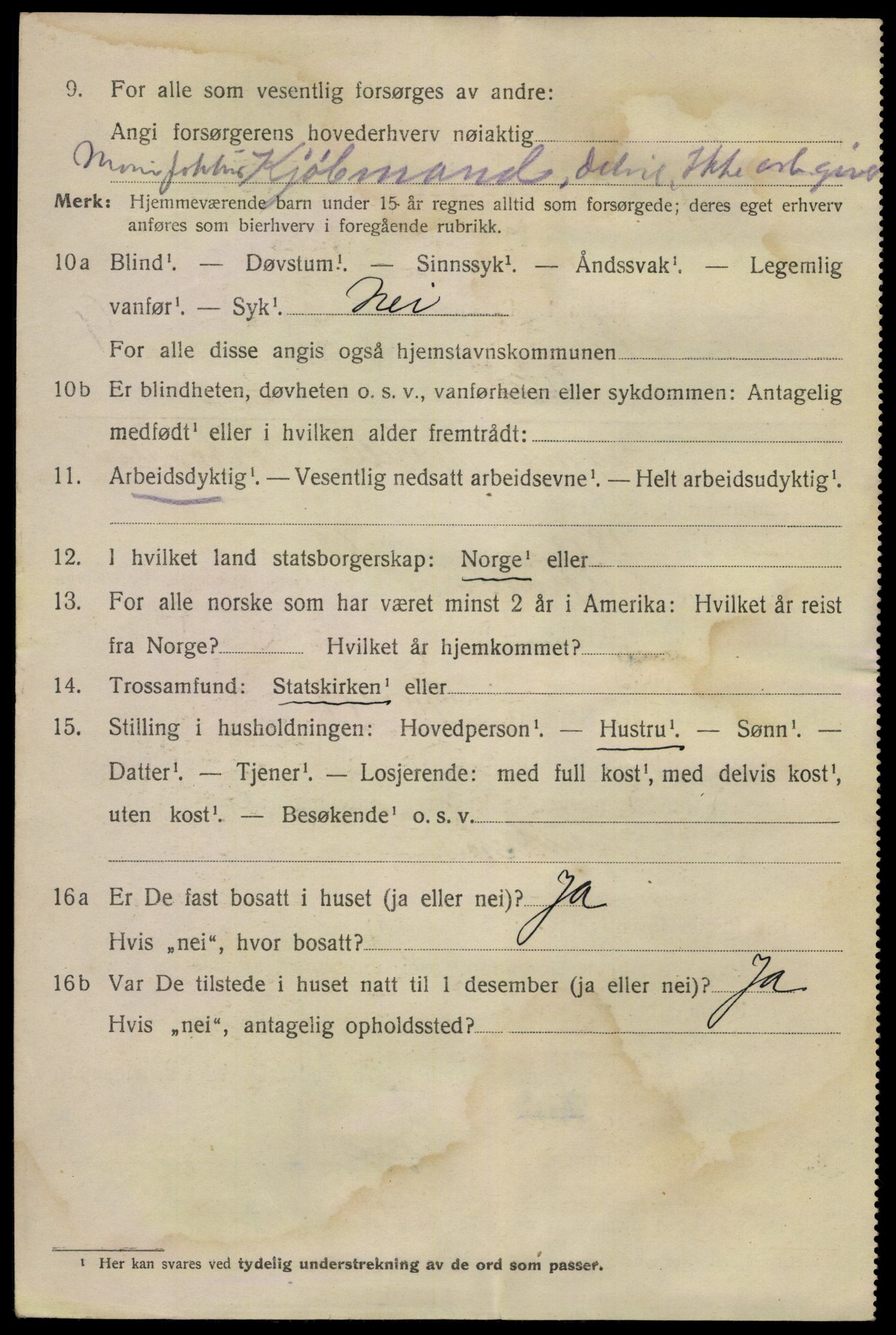 SAKO, 1920 census for Skien, 1920, p. 32169