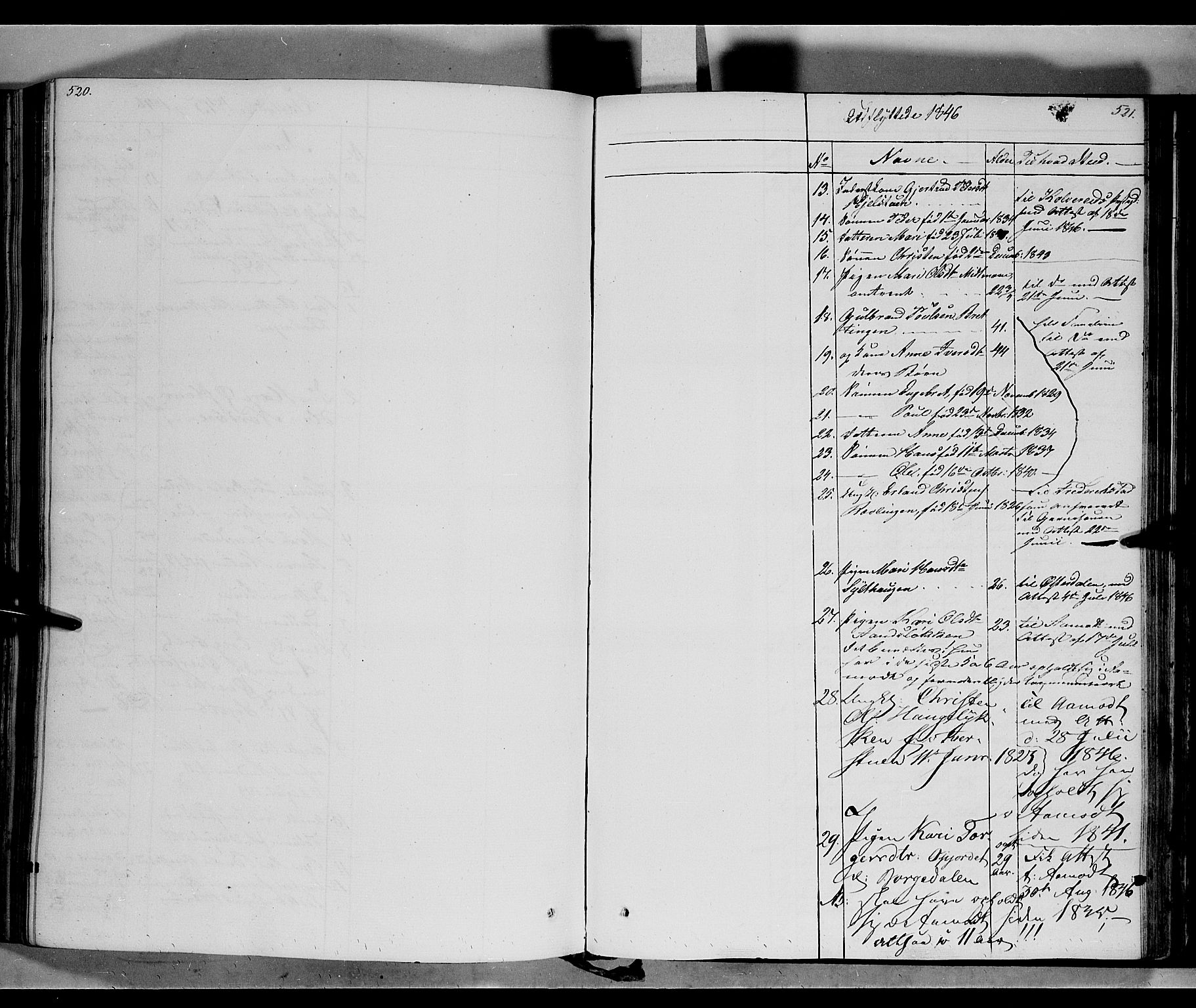 Ringebu prestekontor, SAH/PREST-082/H/Ha/Haa/L0005: Parish register (official) no. 5, 1839-1848, p. 520-521