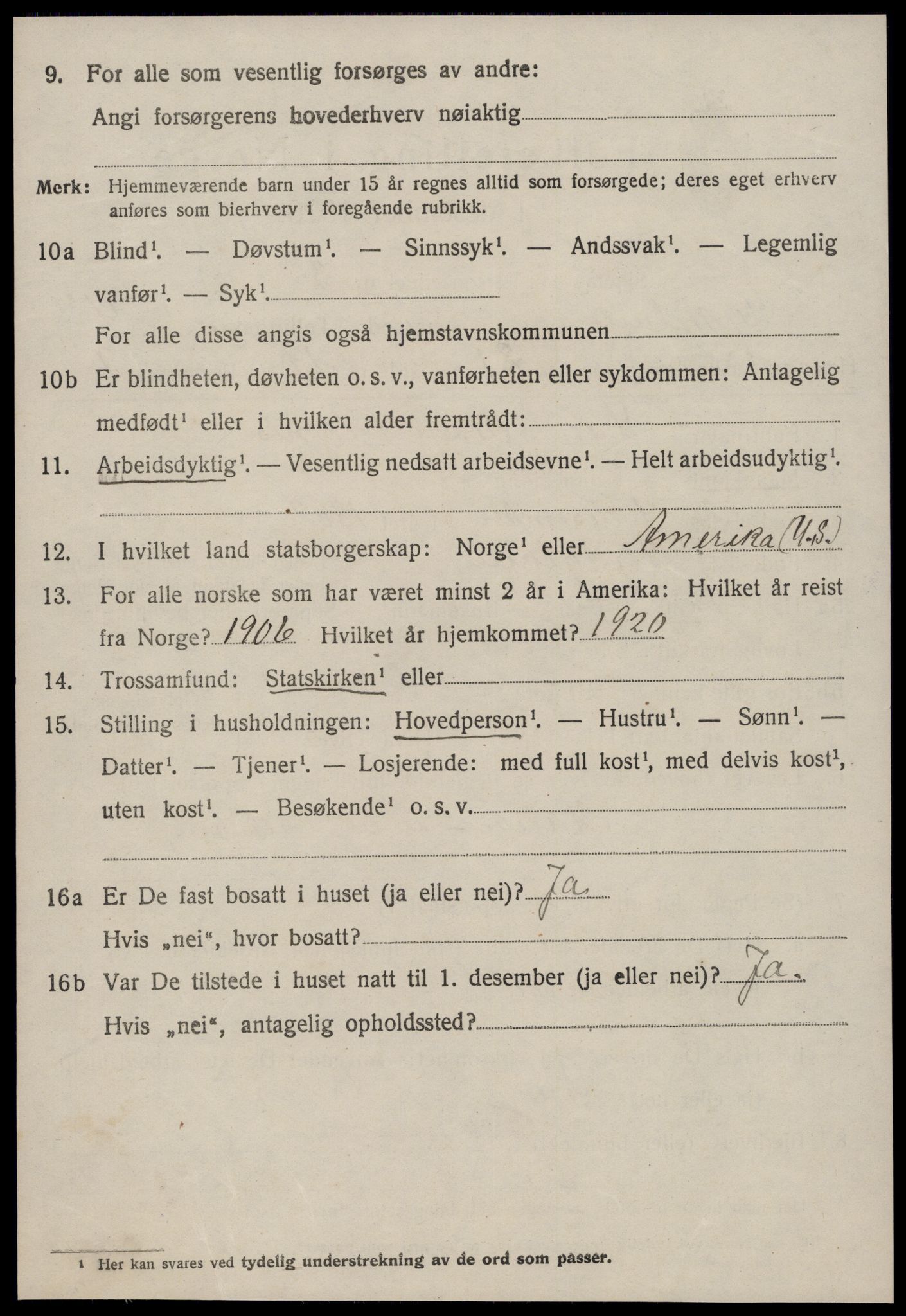 SAT, 1920 census for Sykkylven, 1920, p. 2740