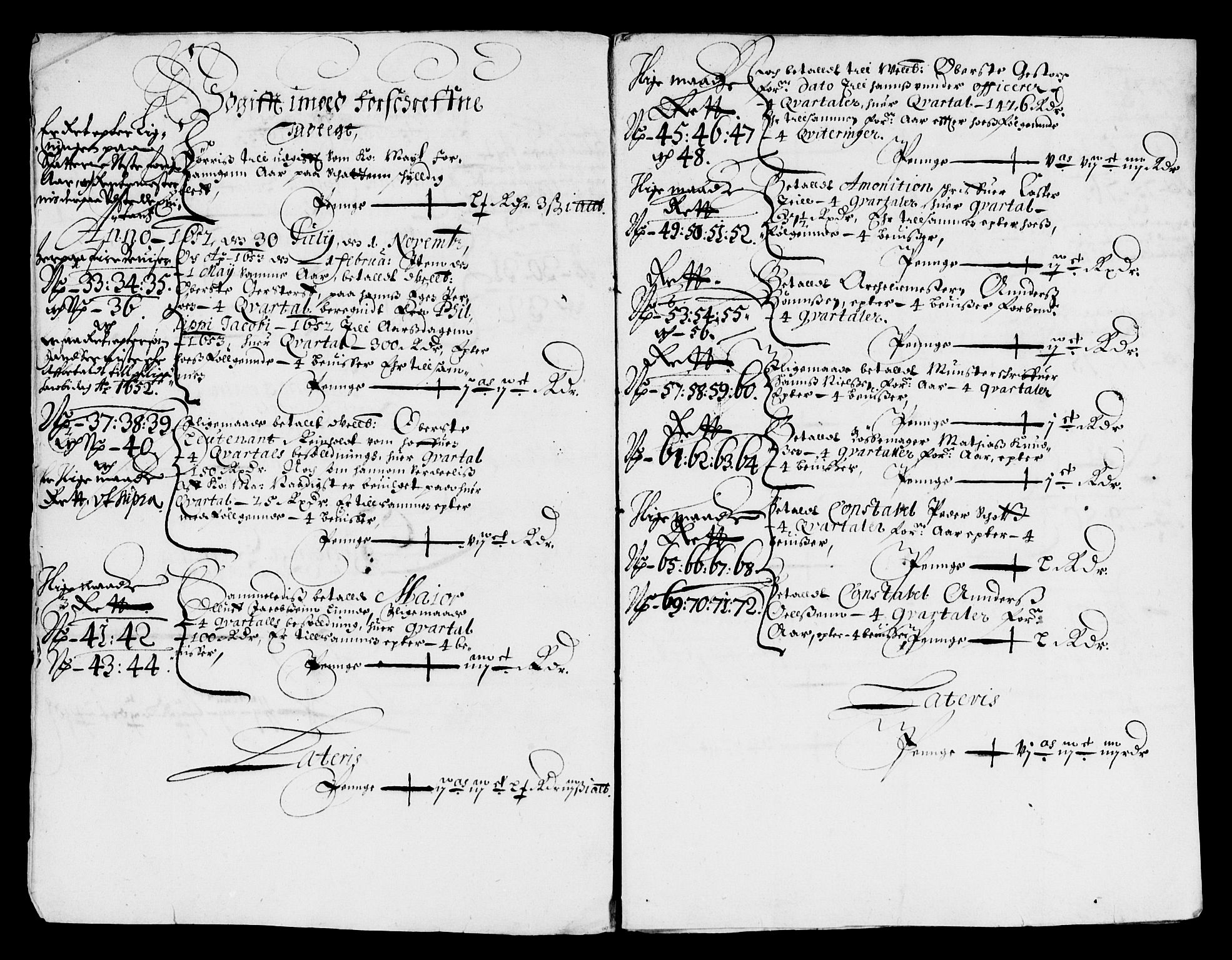 Rentekammeret inntil 1814, Reviderte regnskaper, Lensregnskaper, RA/EA-5023/R/Rb/Rbw/L0110: Trondheim len, 1652-1653