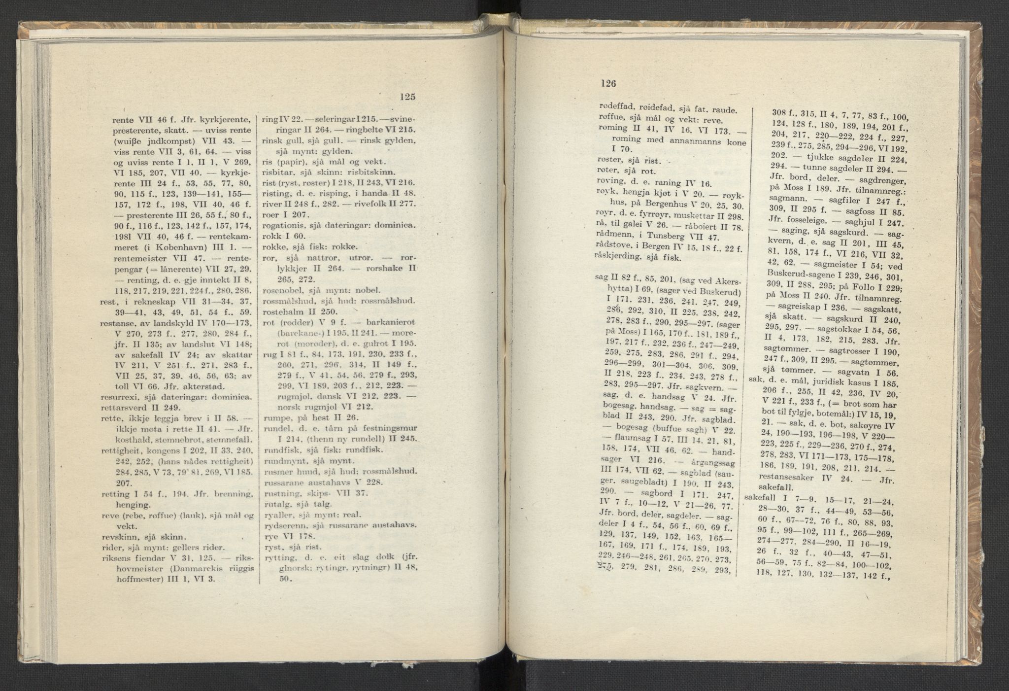 Publikasjoner utgitt av Arkivverket, PUBL/PUBL-001/C/0008: Sakregister, 1548-1567, p. 125-126