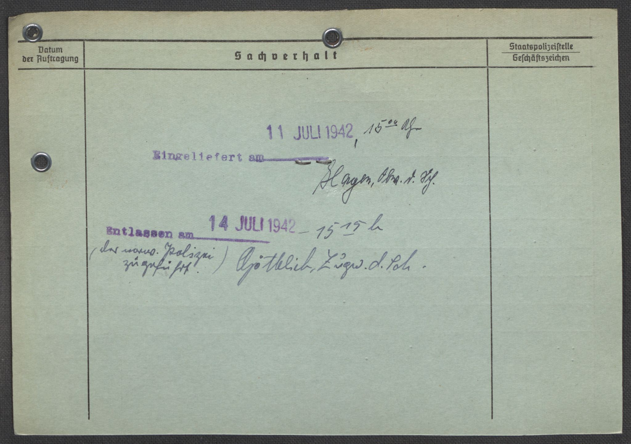 Befehlshaber der Sicherheitspolizei und des SD, AV/RA-RAFA-5969/E/Ea/Eaa/L0008: Register over norske fanger i Møllergata 19: Oelze-Ru, 1940-1945, p. 935