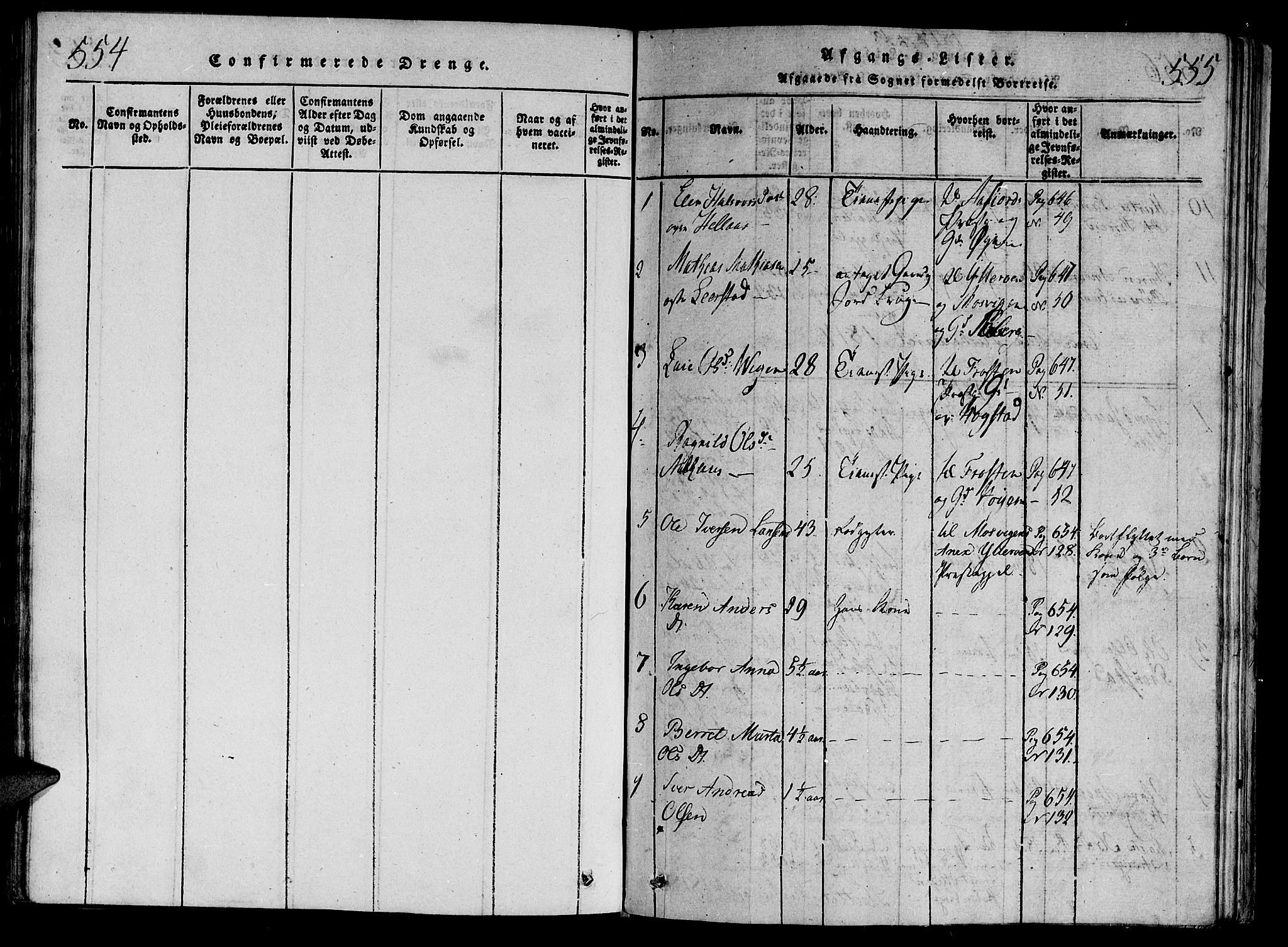Ministerialprotokoller, klokkerbøker og fødselsregistre - Nord-Trøndelag, SAT/A-1458/701/L0005: Parish register (official) no. 701A05 /1, 1816-1825, p. 554-555