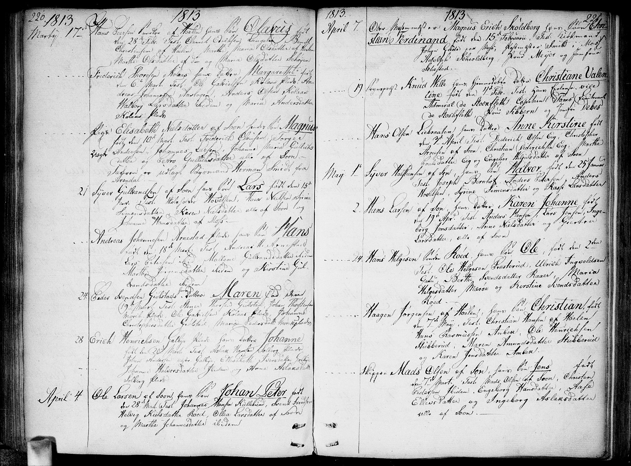 Vestby prestekontor Kirkebøker, AV/SAO-A-10893/F/Fa/L0004: Parish register (official) no. I 4, 1797-1813, p. 220-221