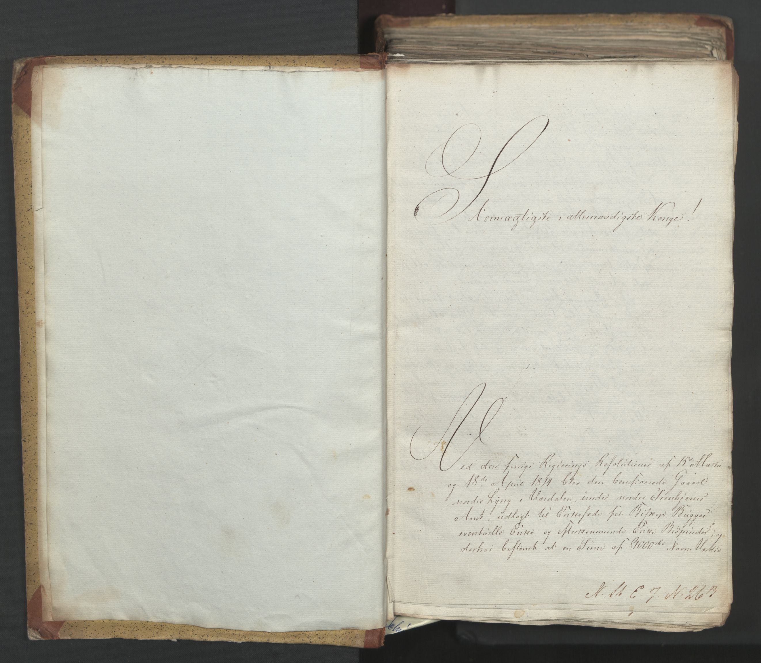 Statsrådsavdelingen i Stockholm, AV/RA-S-1003/D/Da/L0002: Regjeringsinnstillinger nr. 263-518, 1815, p. 4