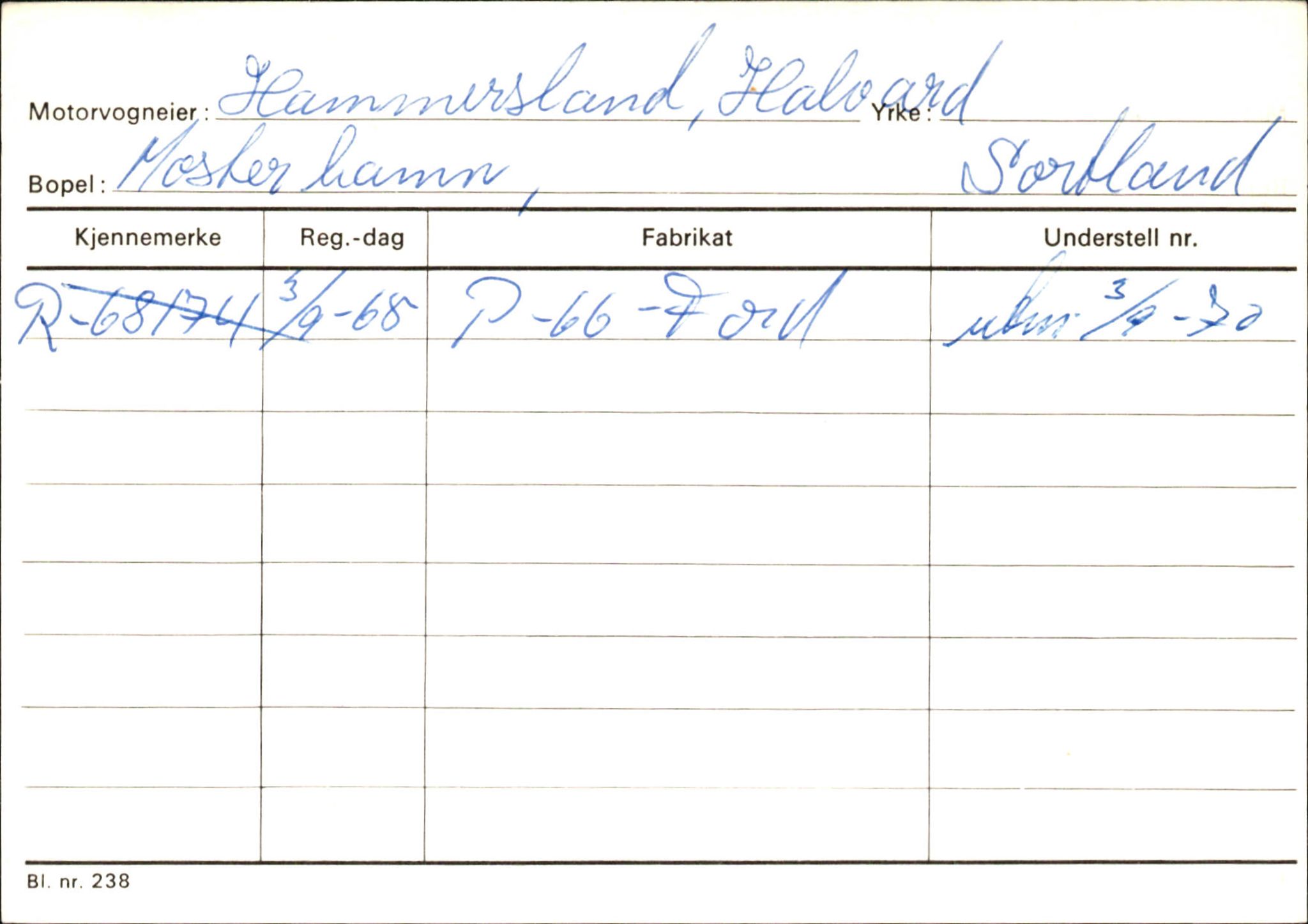 Statens vegvesen, Hordaland vegkontor, SAB/A-5201/2/Ha/L0018: R-eierkort H, 1920-1971, p. 509