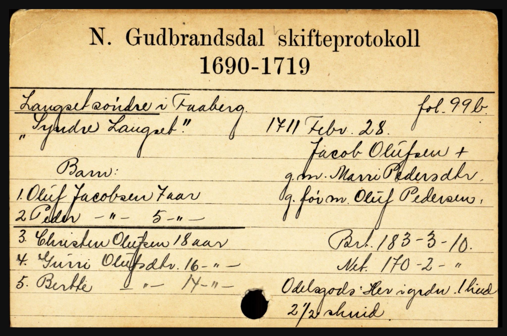 Sør-Gudbrandsdal tingrett, AV/SAH-TING-004/J, 1658-1885, p. 6993