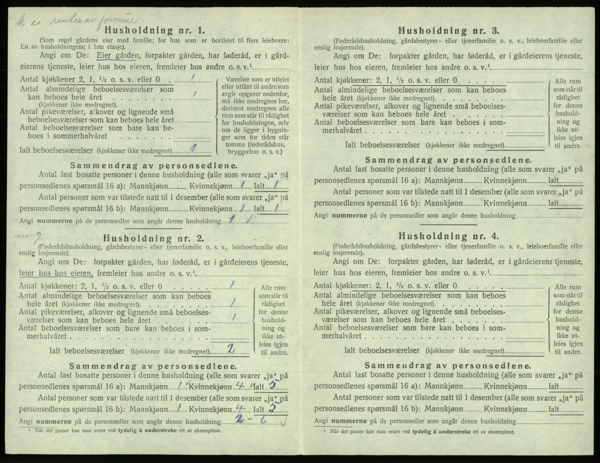 SAB, 1920 census for Fana, 1920, p. 2757