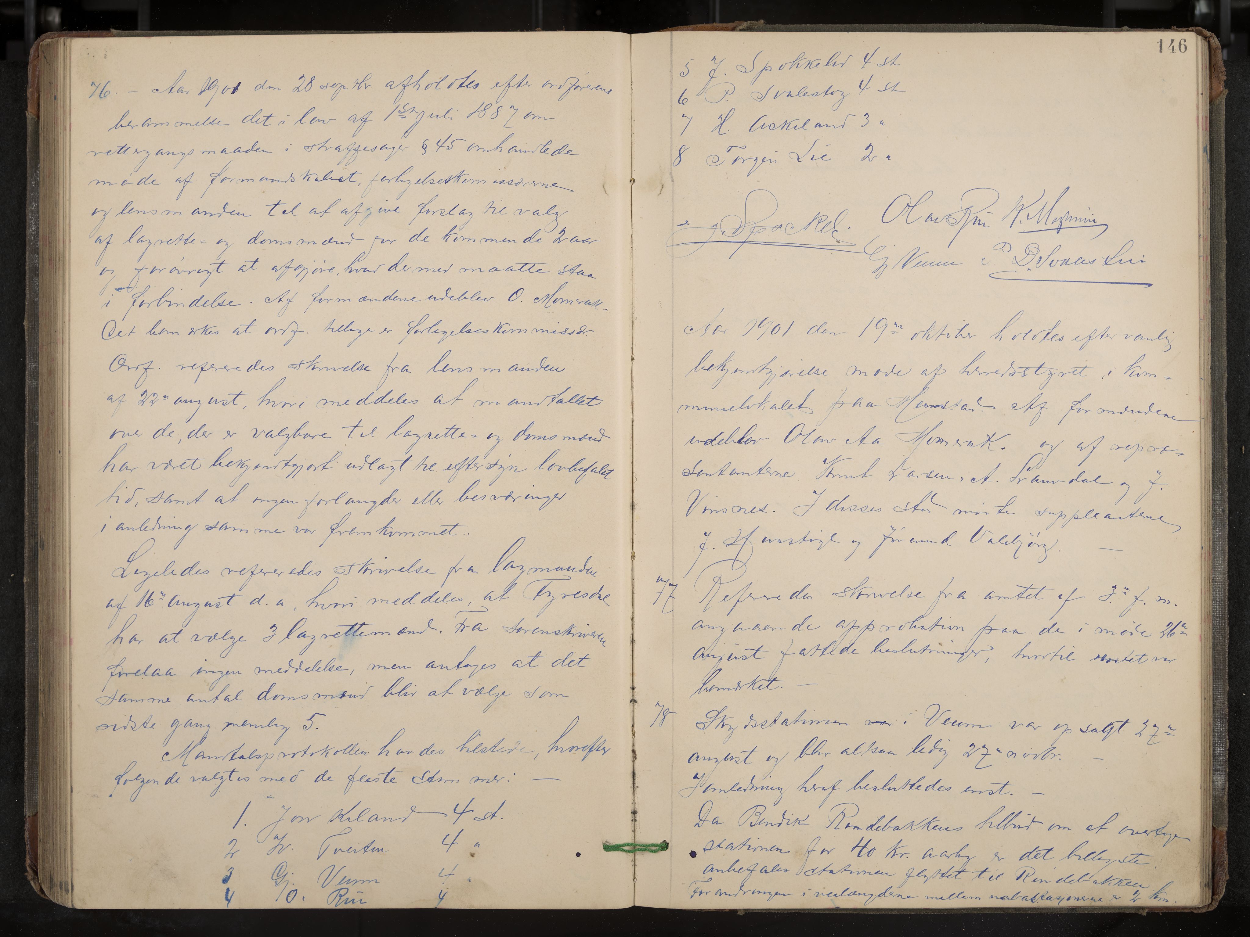 Fyresdal formannskap og sentraladministrasjon, IKAK/0831021-1/Aa/L0003: Møtebok, 1894-1903, p. 146