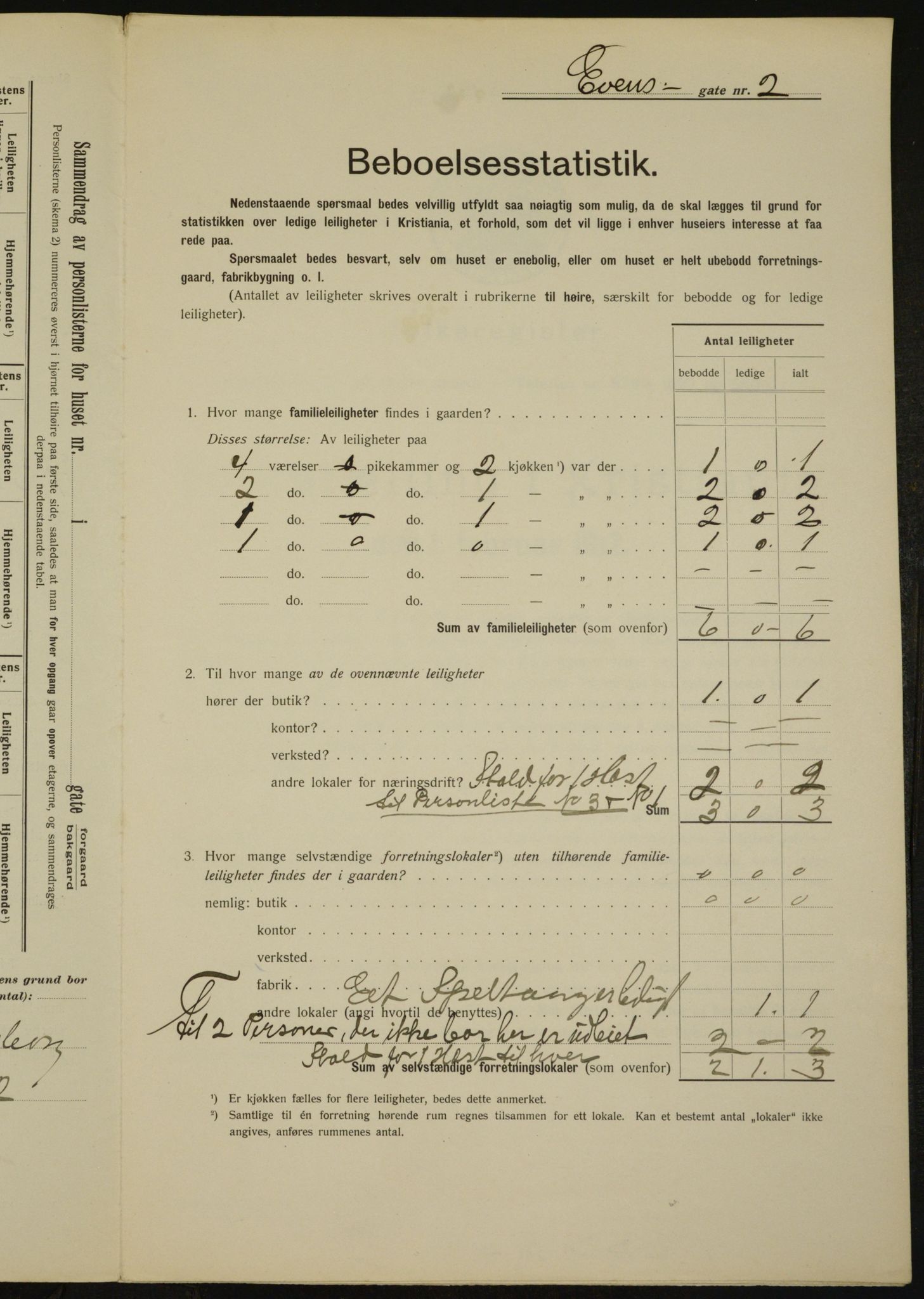 OBA, Municipal Census 1912 for Kristiania, 1912, p. 22832