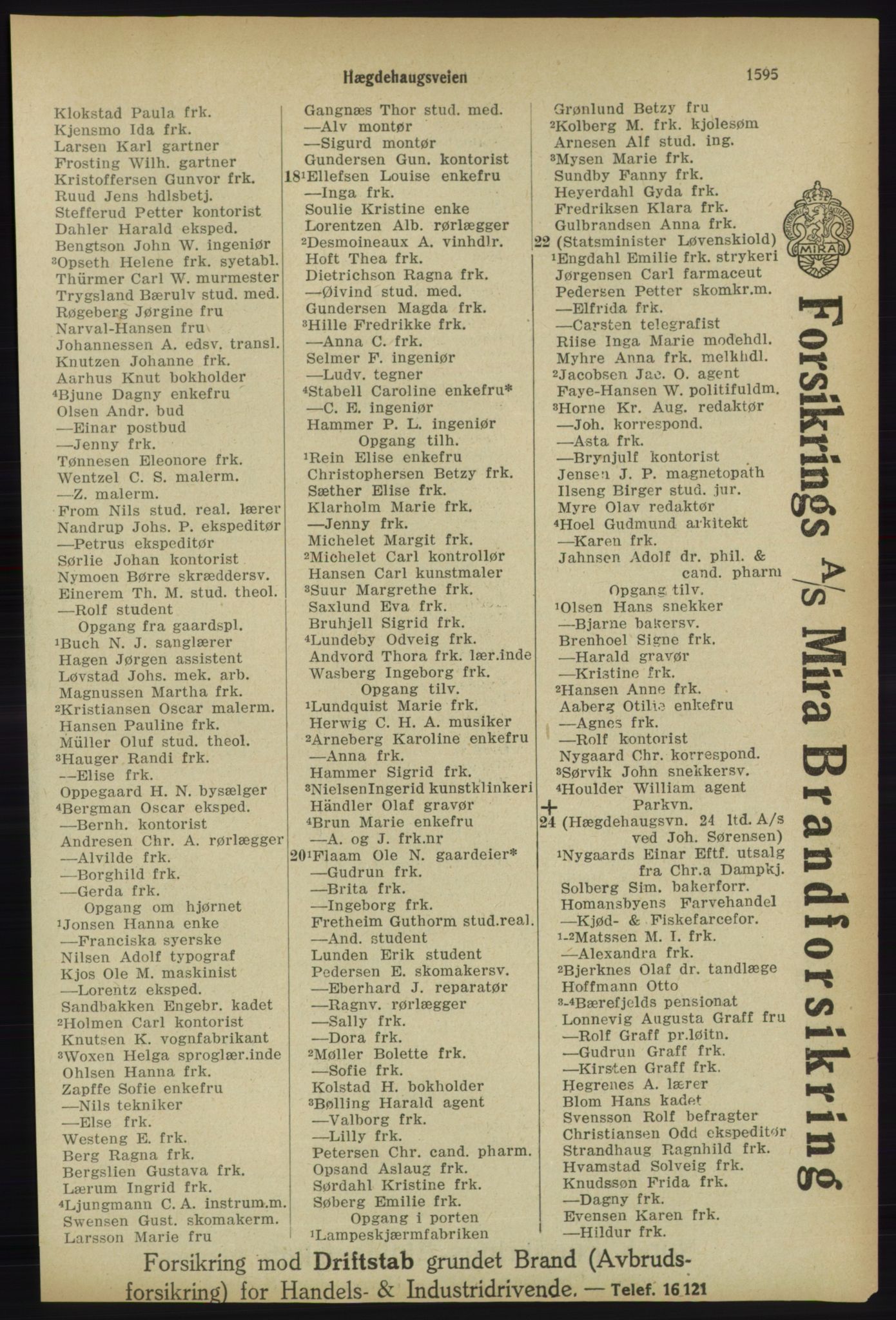 Kristiania/Oslo adressebok, PUBL/-, 1918, p. 1748