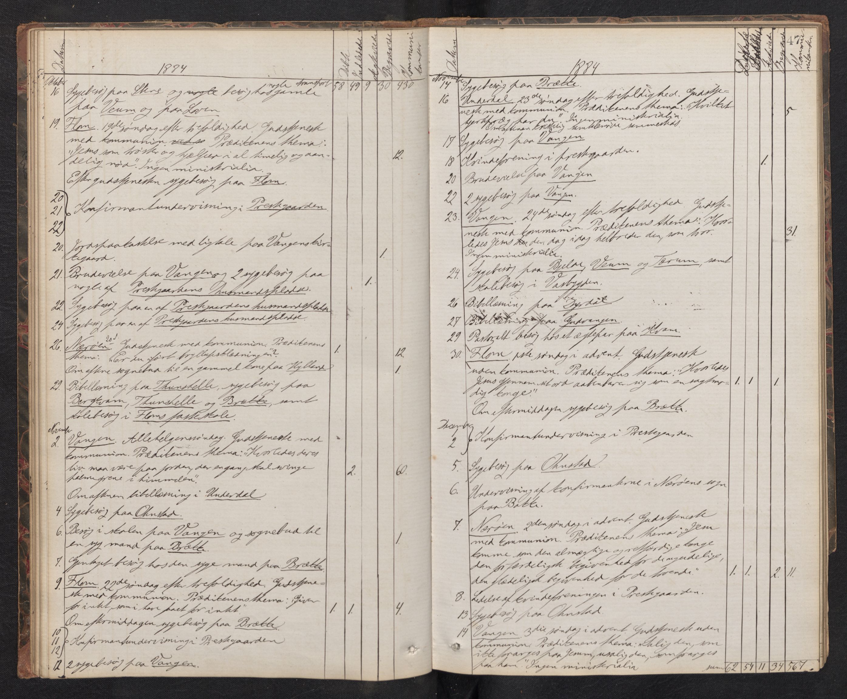 Aurland sokneprestembete, SAB/A-99937/H/Ha/Haf: Diary records no. F 1, 1877-1890, p. 46b-47a