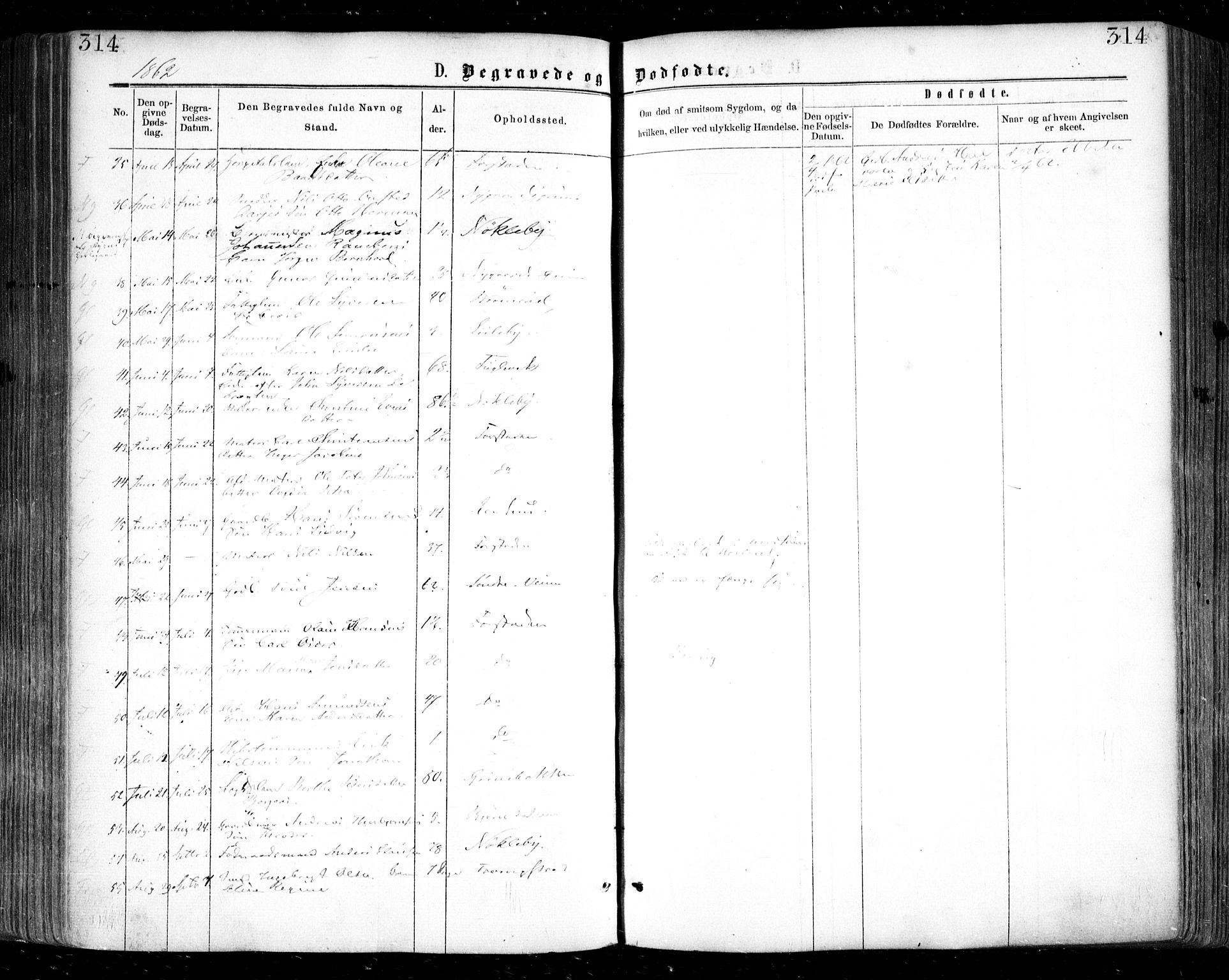 Glemmen prestekontor Kirkebøker, SAO/A-10908/F/Fa/L0008: Parish register (official) no. 8, 1862-1871, p. 314