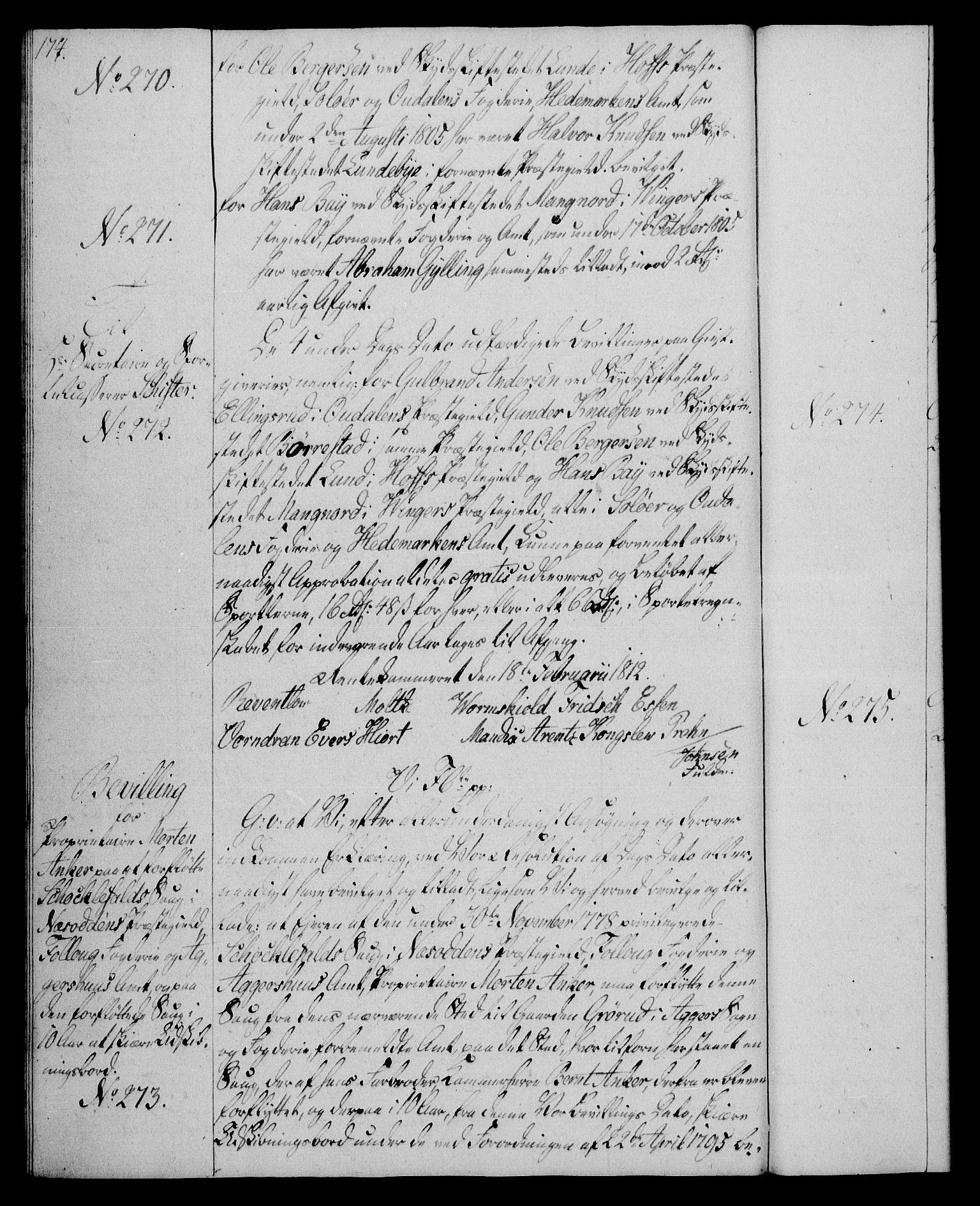 Rentekammeret, Kammerkanselliet, AV/RA-EA-3111/G/Gg/Gga/L0020: Norsk ekspedisjonsprotokoll med register (merket RK 53.20), 1811-1814, p. 174