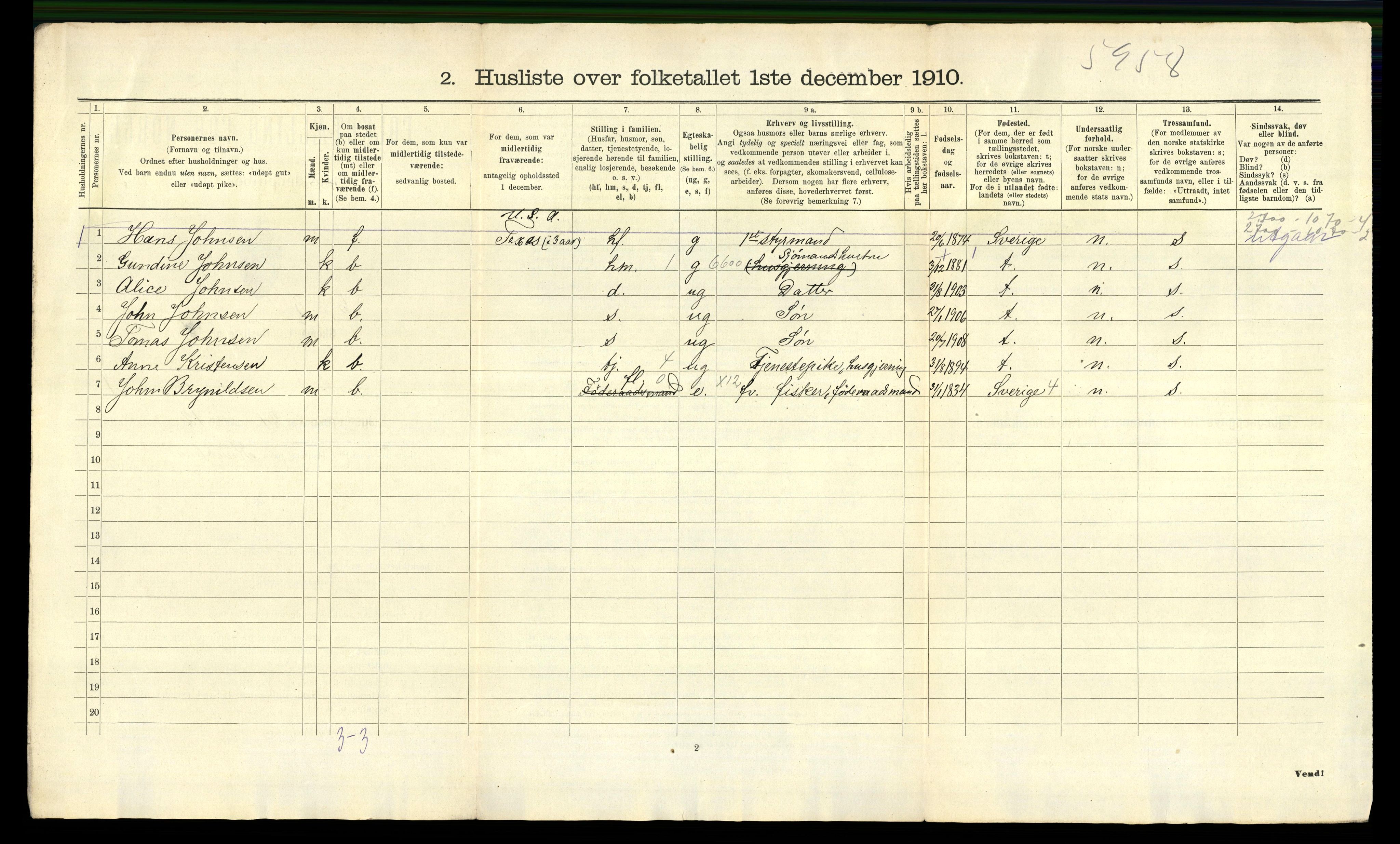 RA, 1910 census for Tromøy, 1910, p. 37