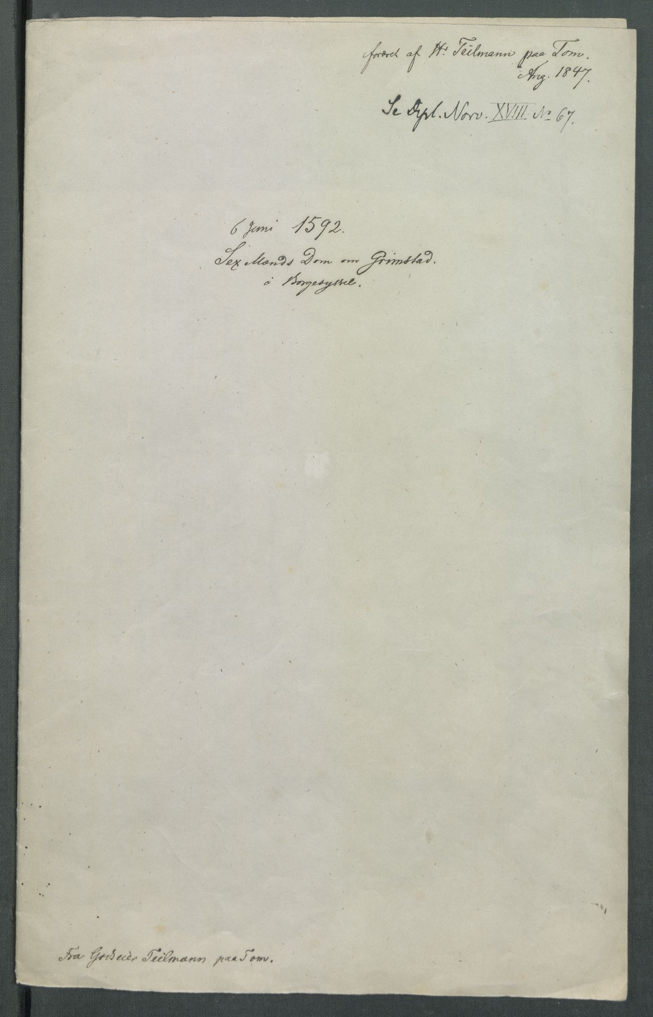 Riksarkivets diplomsamling, AV/RA-EA-5965/F02/L0096: Dokumenter, 1592, p. 7