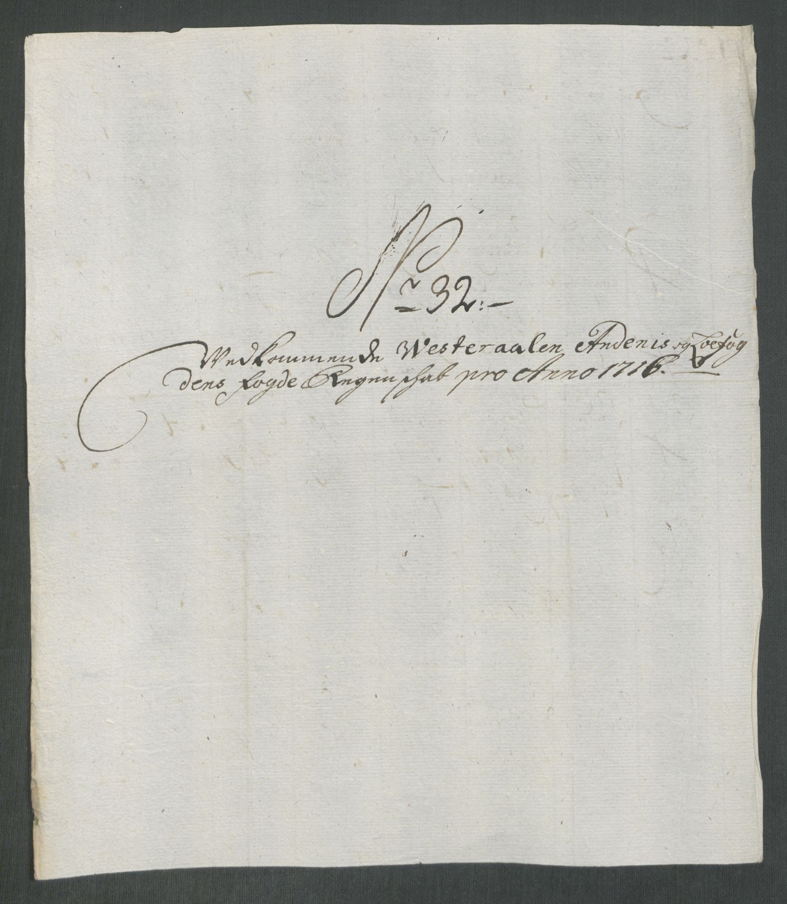 Rentekammeret inntil 1814, Reviderte regnskaper, Fogderegnskap, AV/RA-EA-4092/R67/L4682: Fogderegnskap Vesterålen, Andenes og Lofoten, 1716, p. 217