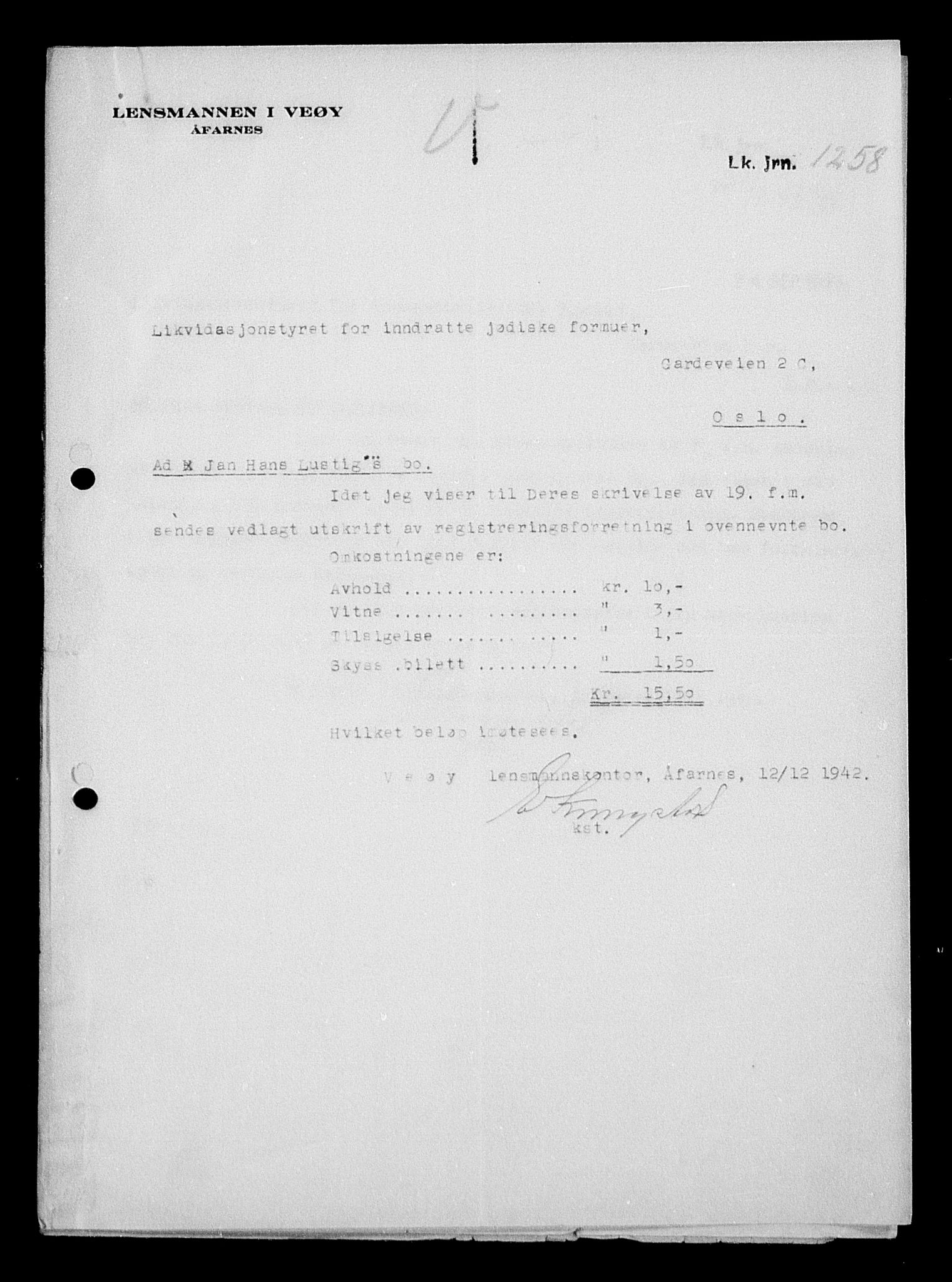 Justisdepartementet, Tilbakeføringskontoret for inndratte formuer, AV/RA-S-1564/H/Hc/Hcb/L0915: --, 1945-1947, p. 47