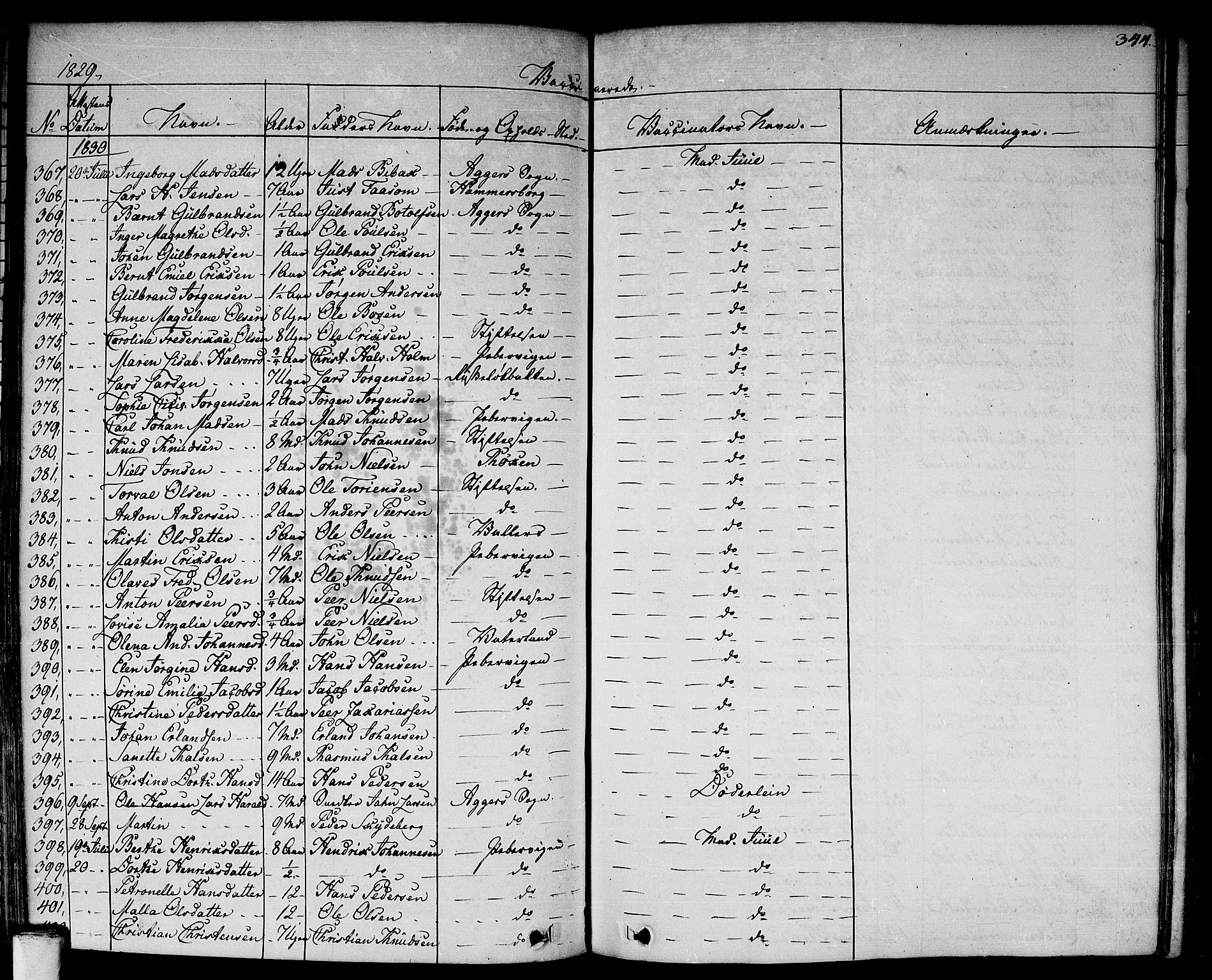 Aker prestekontor kirkebøker, AV/SAO-A-10861/F/L0018: Parish register (official) no. 17, 1829-1852, p. 344