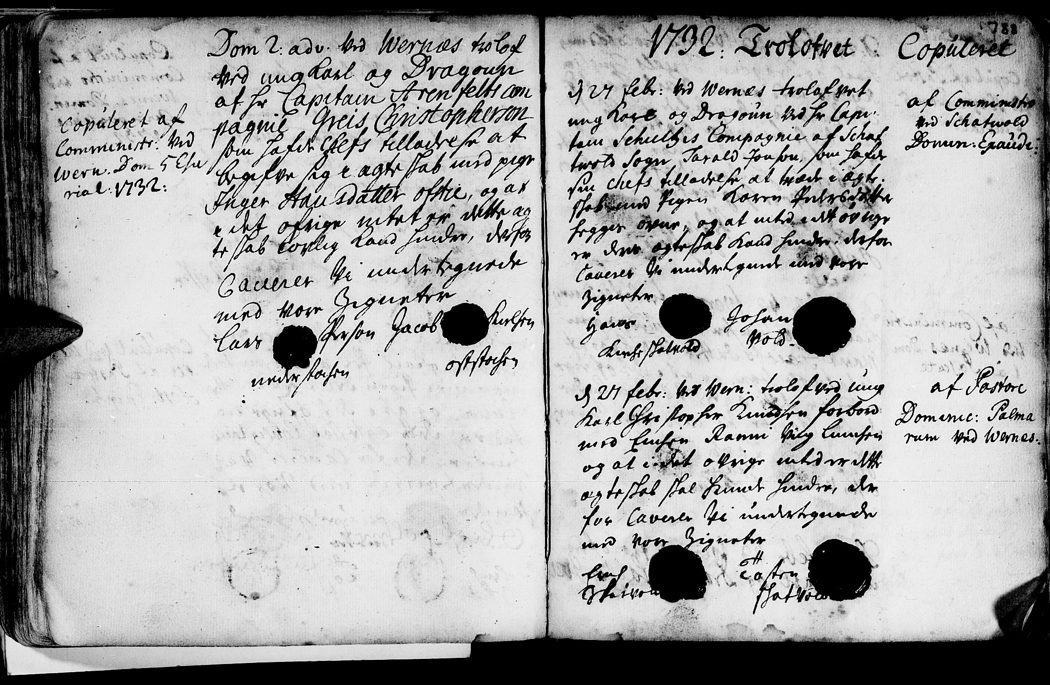 Ministerialprotokoller, klokkerbøker og fødselsregistre - Nord-Trøndelag, SAT/A-1458/709/L0055: Parish register (official) no. 709A03, 1730-1739, p. 787-788