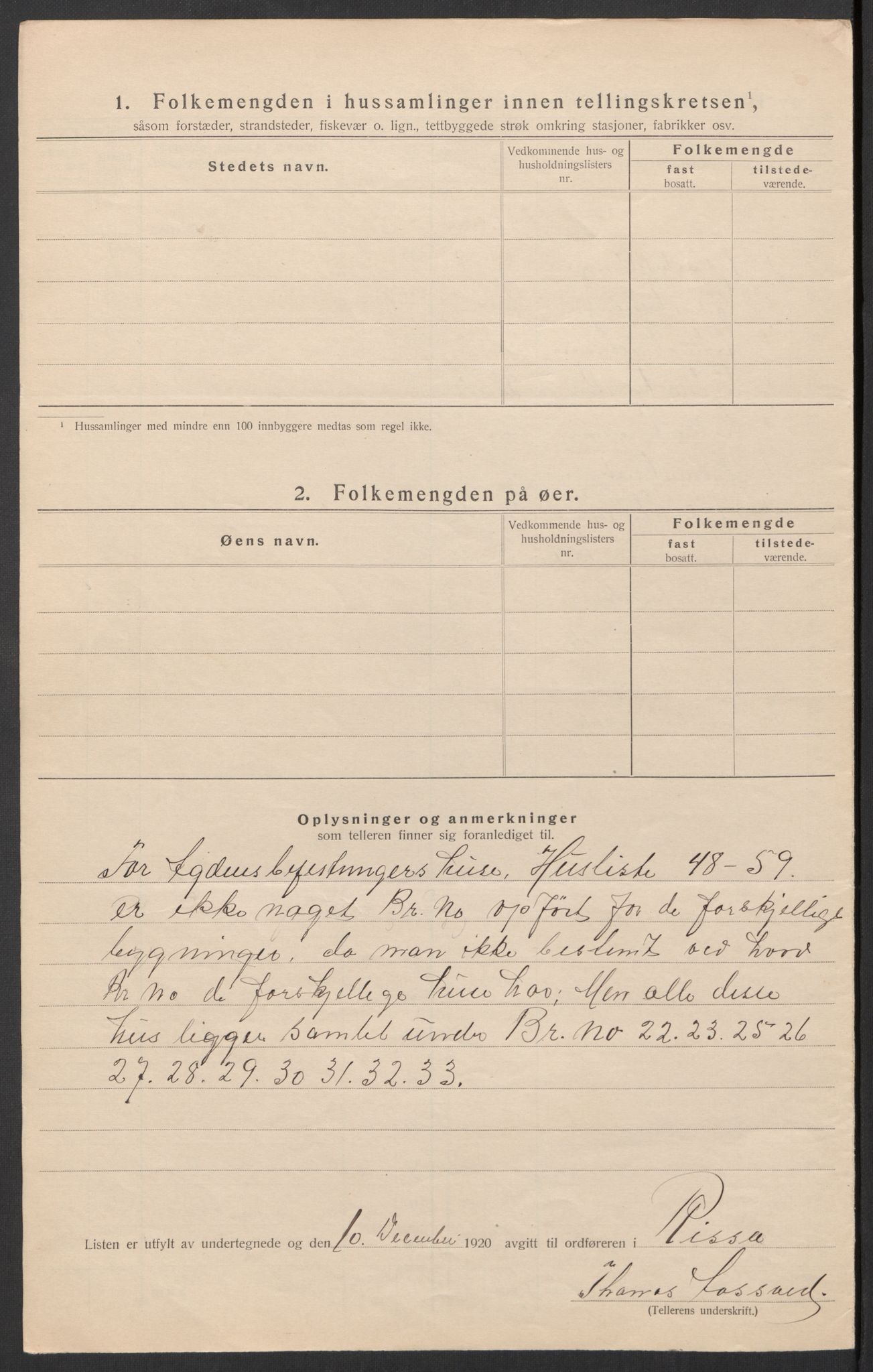 SAT, 1920 census for Rissa, 1920, p. 11