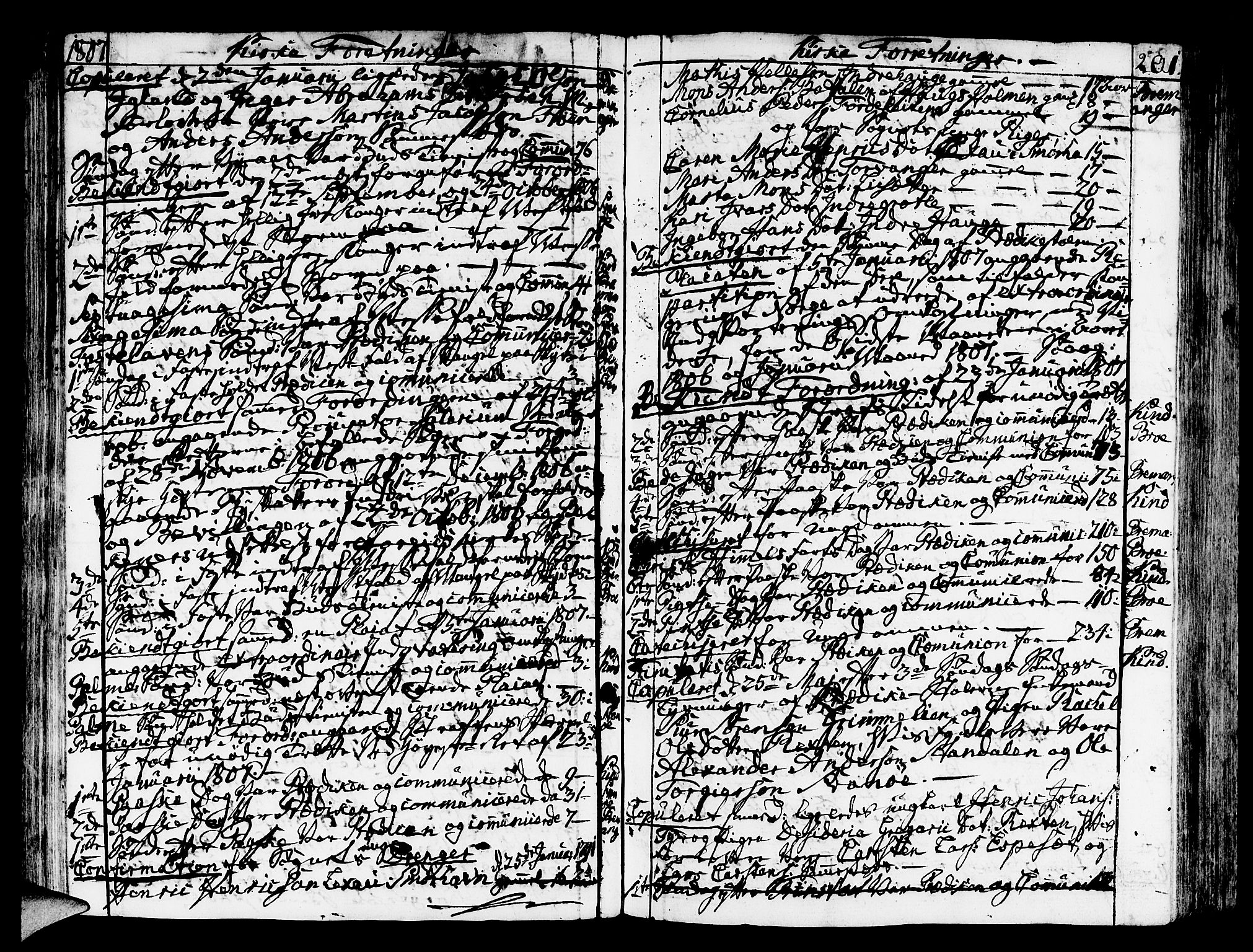 Kinn sokneprestembete, SAB/A-80801/H/Haa/Haaa/L0003: Parish register (official) no. A 3, 1785-1821, p. 201