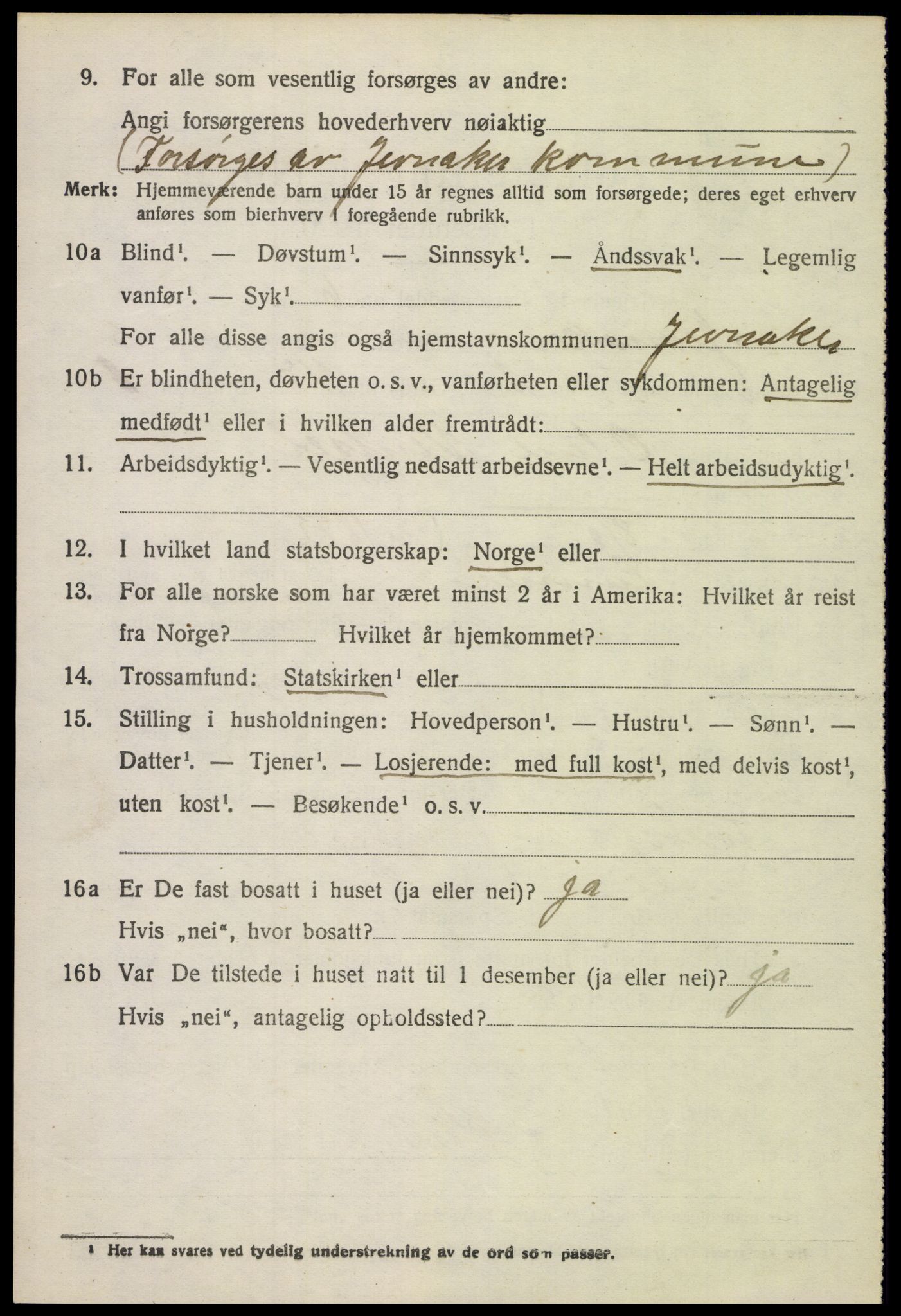 SAH, 1920 census for Jevnaker, 1920, p. 7782