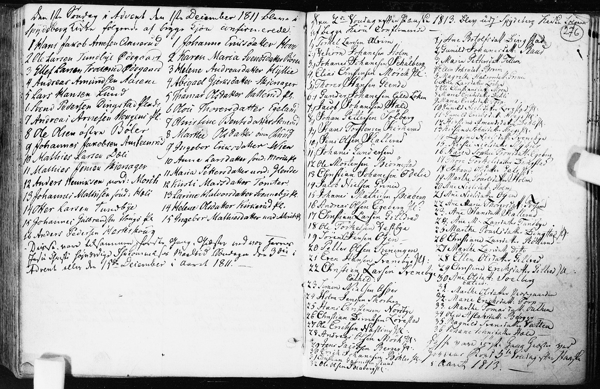 Spydeberg prestekontor Kirkebøker, AV/SAO-A-10924/F/Fa/L0003: Parish register (official) no. I 3, 1778-1814, p. 276