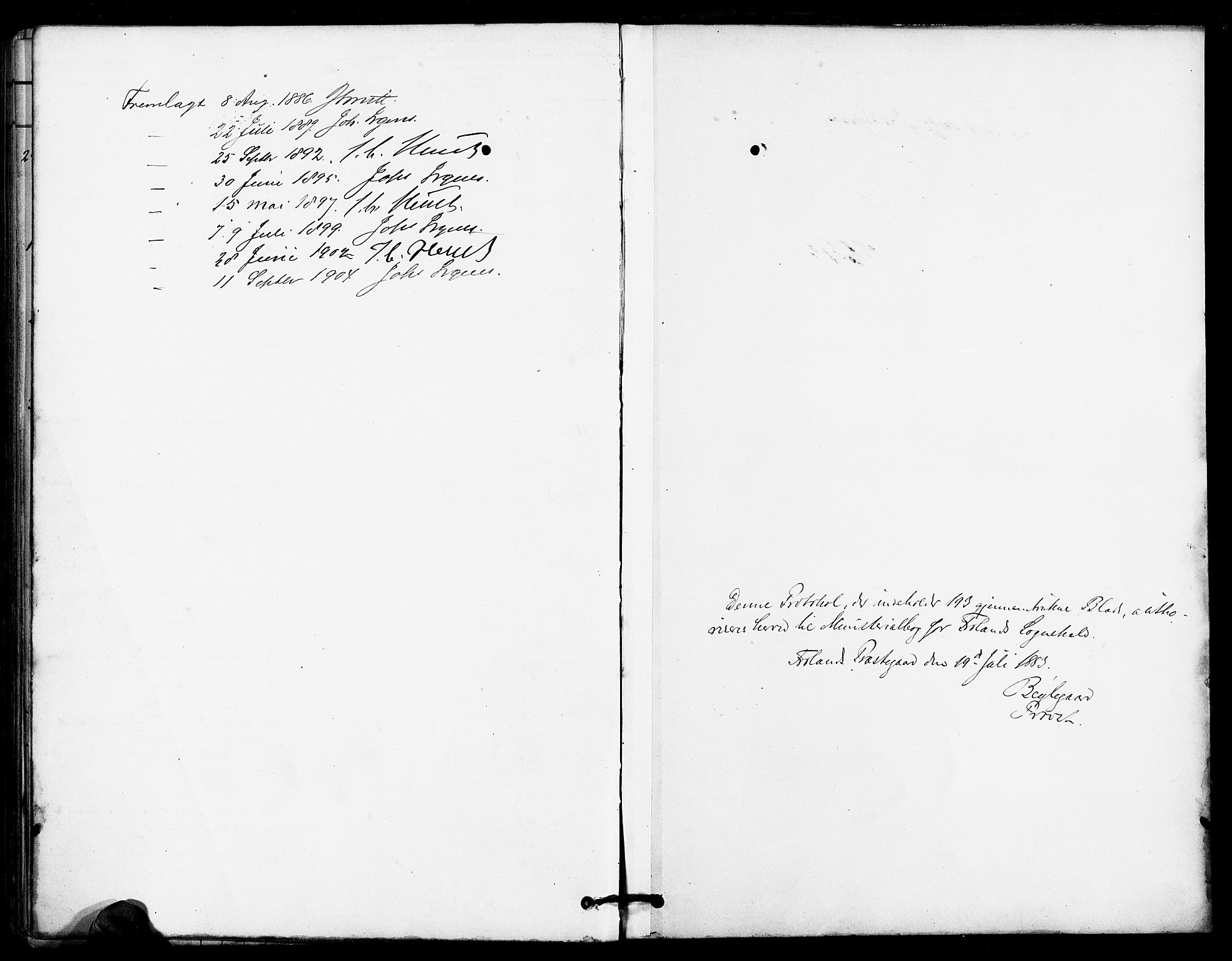 Froland sokneprestkontor, AV/SAK-1111-0013/F/Fa/L0004: Parish register (official) no. A 4, 1882-1906