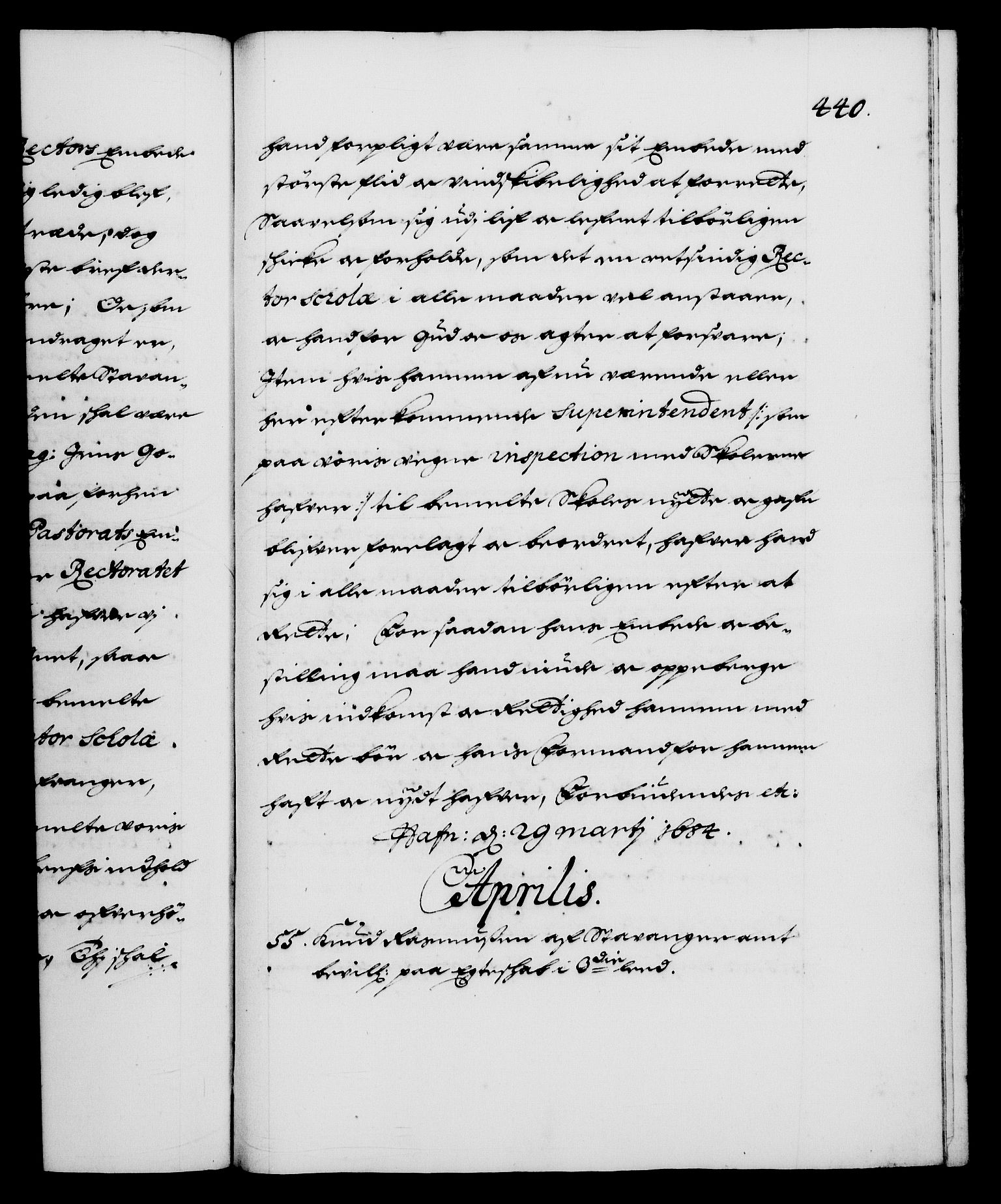 Danske Kanselli 1572-1799, RA/EA-3023/F/Fc/Fca/Fcaa/L0013: Norske registre (mikrofilm), 1681-1684, p. 440a