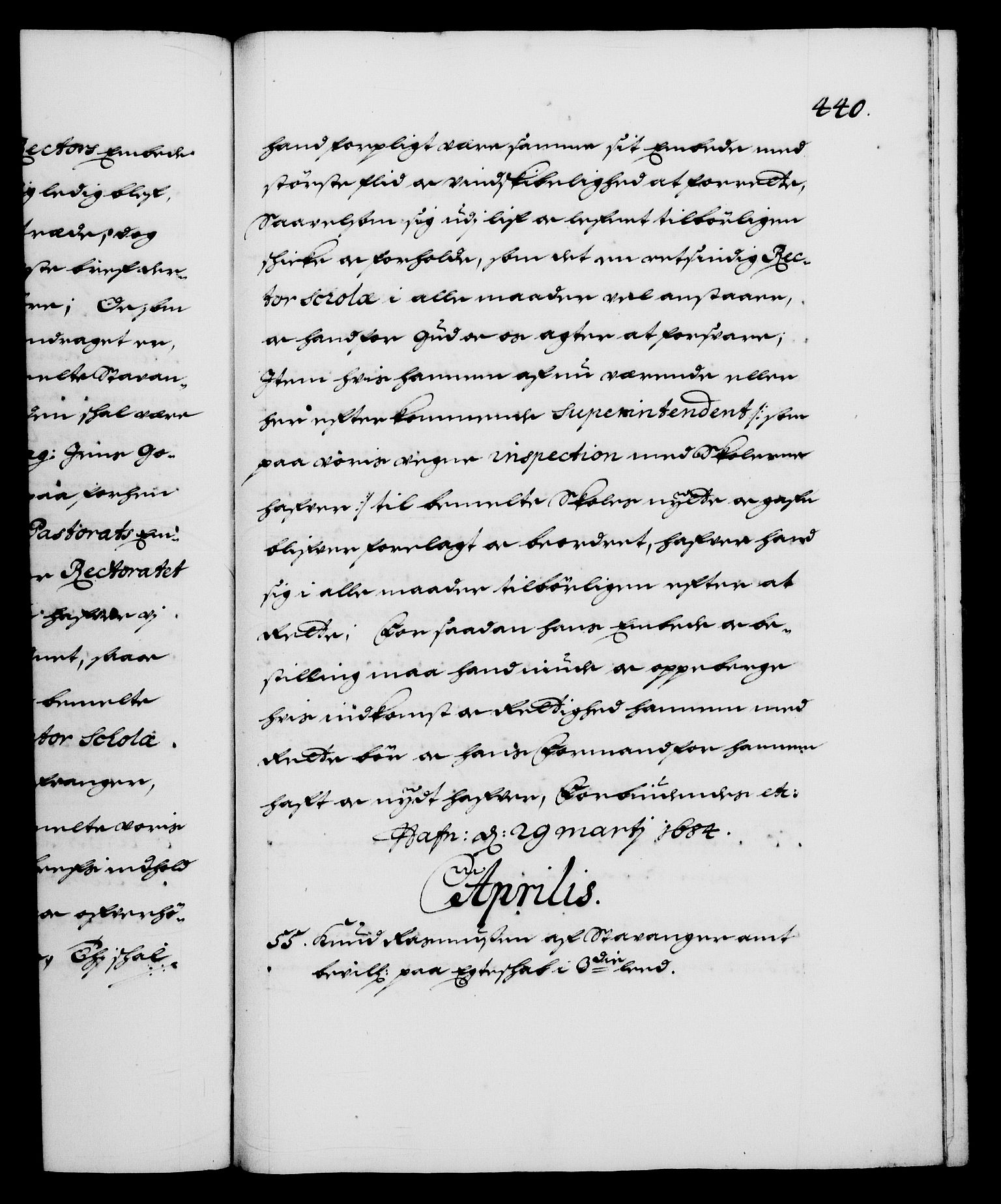 Danske Kanselli 1572-1799, AV/RA-EA-3023/F/Fc/Fca/Fcaa/L0013: Norske registre (mikrofilm), 1681-1684, p. 440a