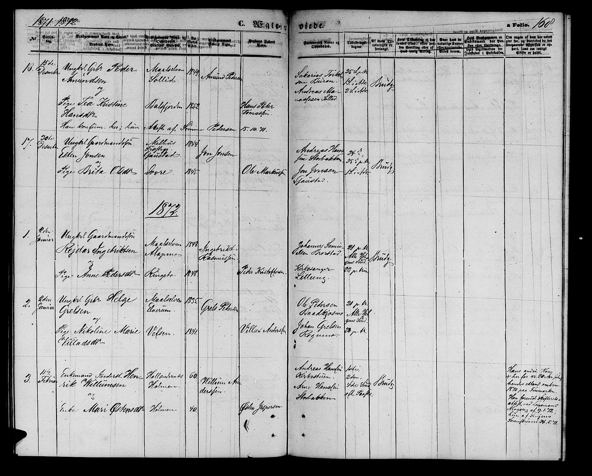 Målselv sokneprestembete, SATØ/S-1311/G/Ga/Gab/L0002klokker: Parish register (copy) no. 2, 1865-1873, p. 168