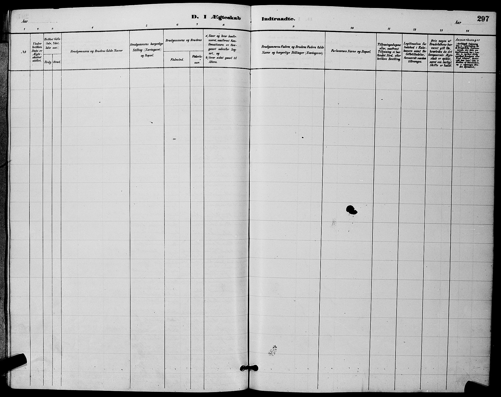 Tønsberg kirkebøker, AV/SAKO-A-330/G/Ga/L0006: Parish register (copy) no. 6, 1885-1895, p. 297