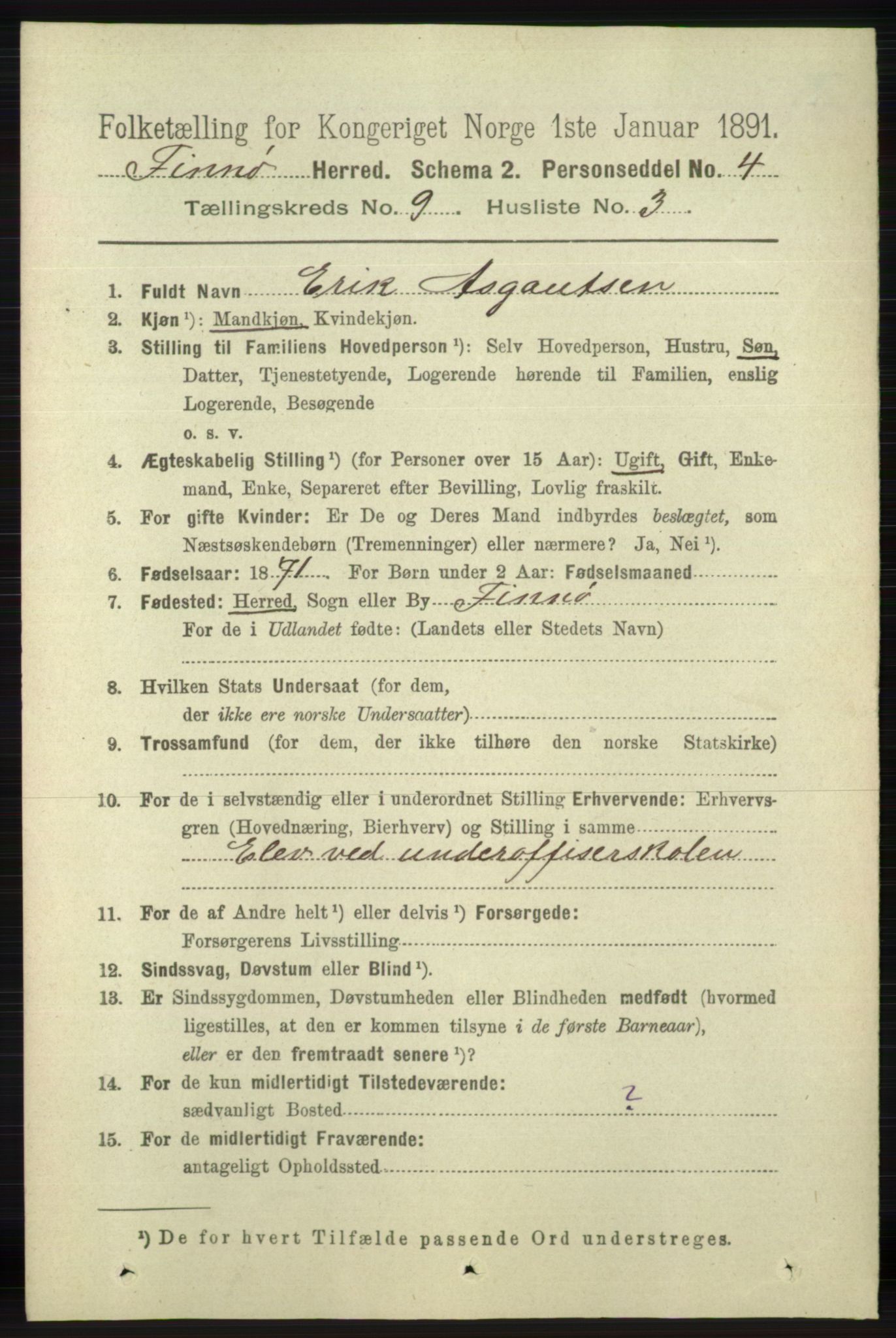 RA, 1891 census for 1141 Finnøy, 1891, p. 1870