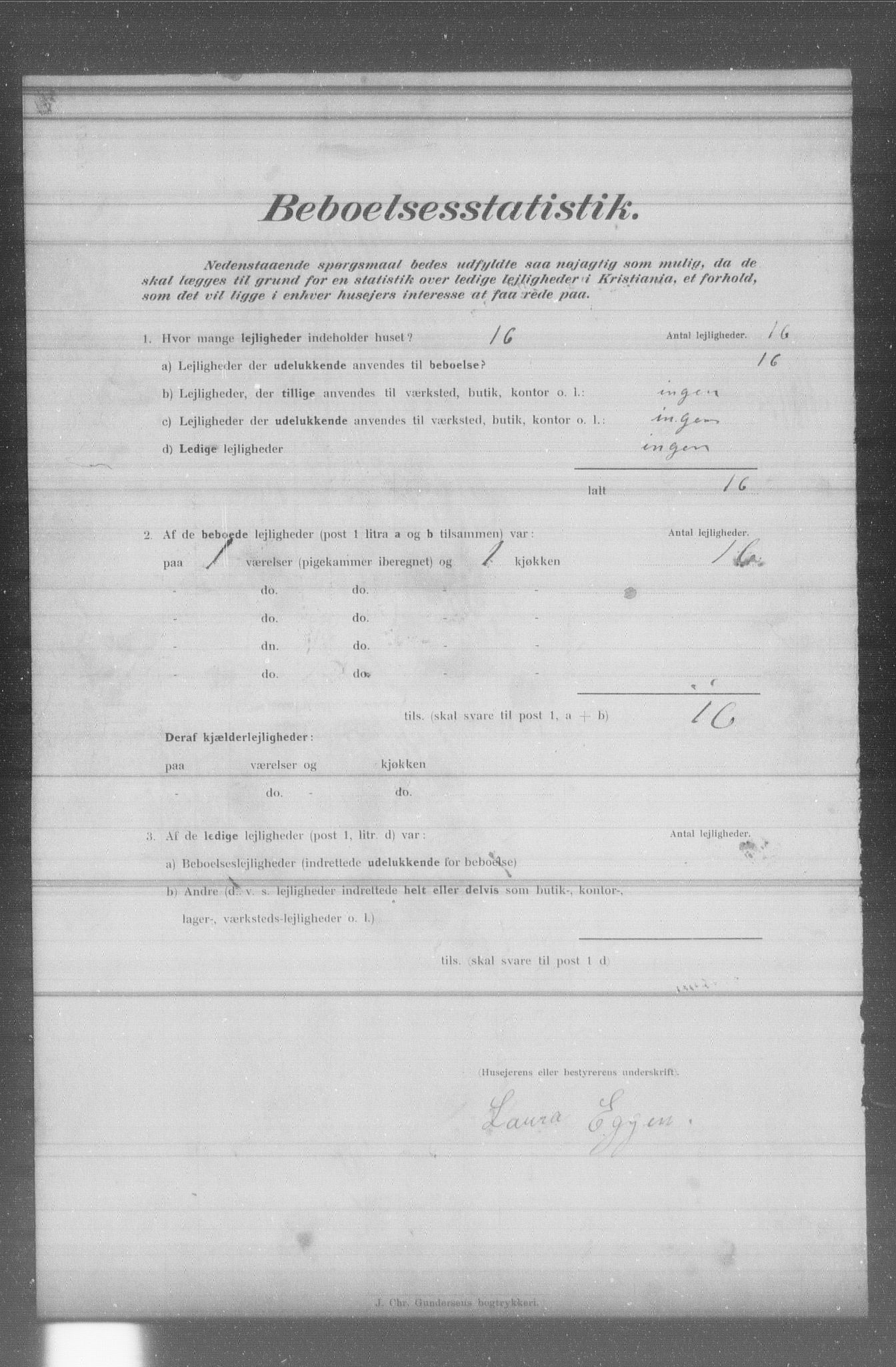 OBA, Municipal Census 1902 for Kristiania, 1902, p. 4614