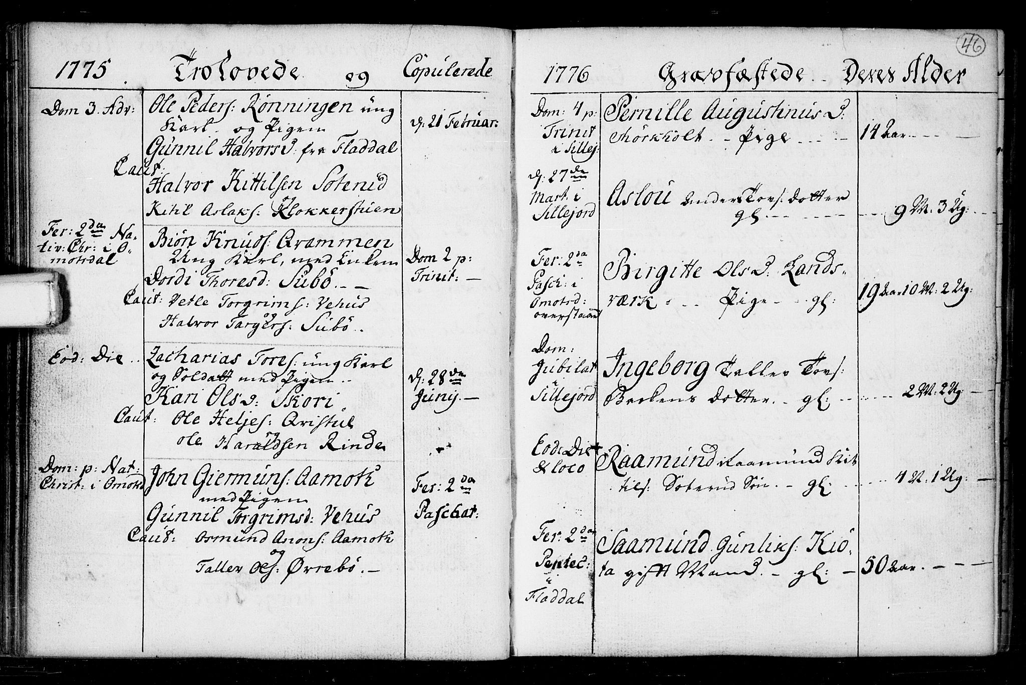 Seljord kirkebøker, SAKO/A-20/F/Fa/L0008: Parish register (official) no. I 8, 1755-1814, p. 46