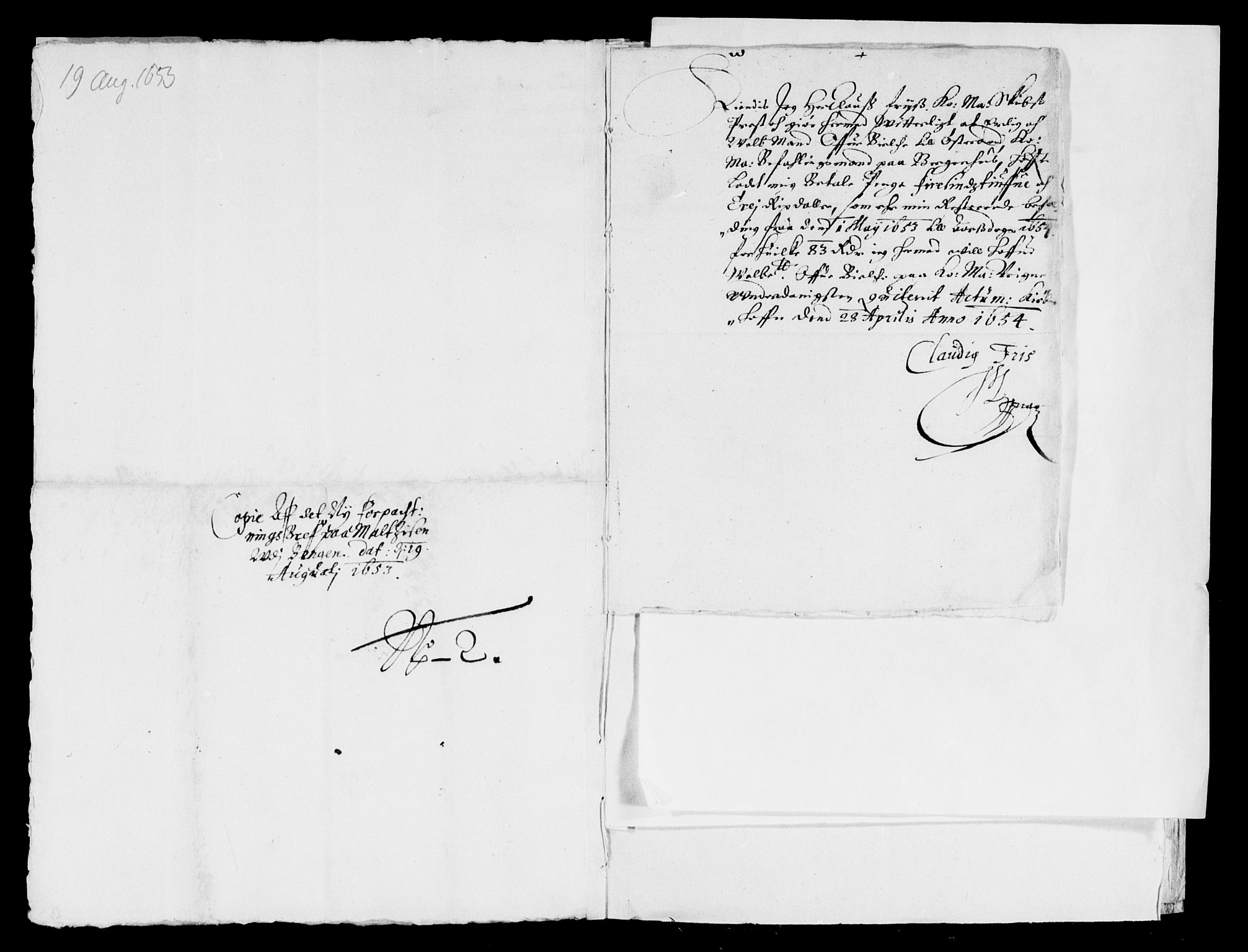 Rentekammeret inntil 1814, Reviderte regnskaper, Lensregnskaper, AV/RA-EA-5023/R/Rb/Rbt/L0125: Bergenhus len, 1653-1654