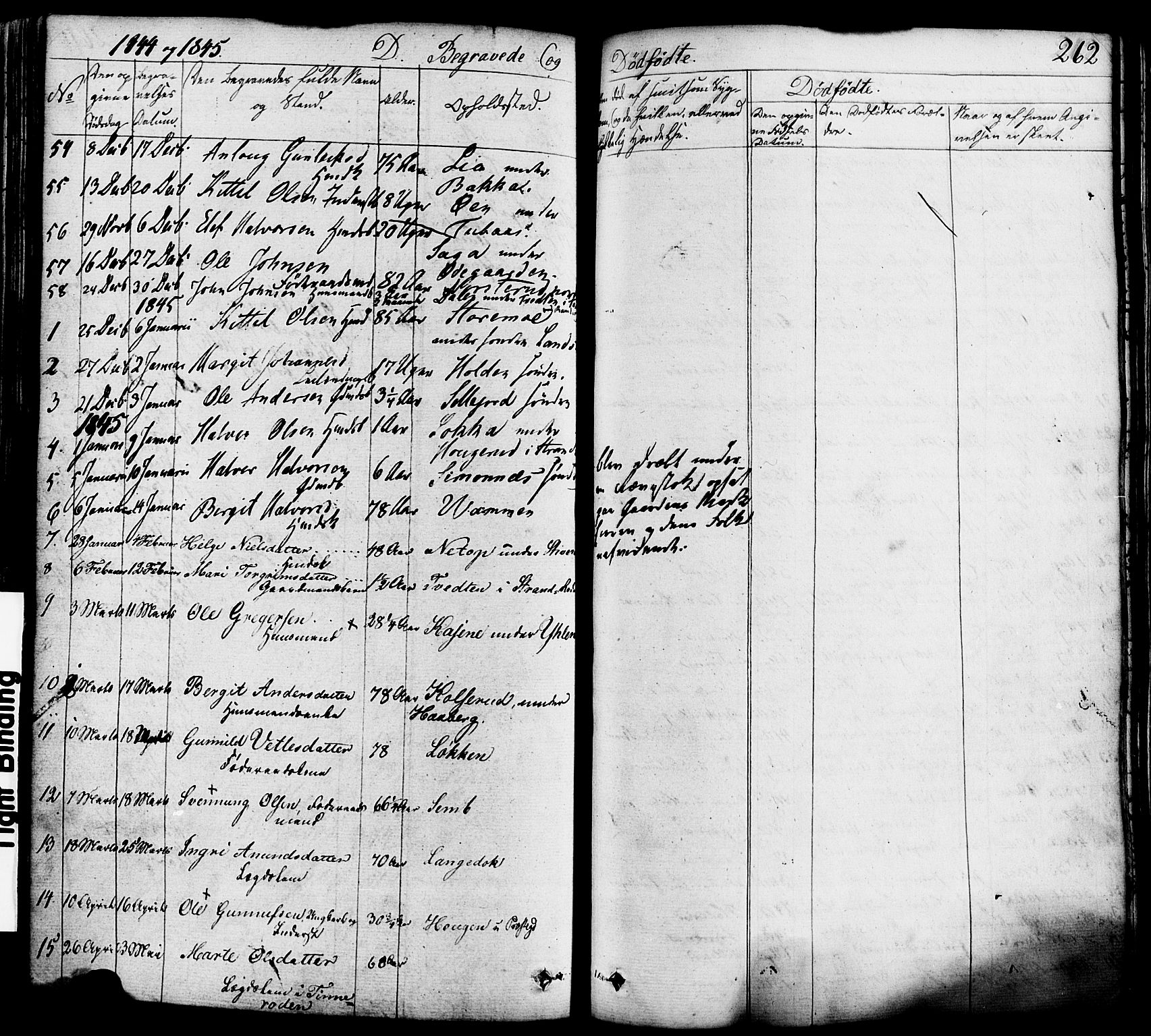 Heddal kirkebøker, SAKO/A-268/F/Fa/L0006: Parish register (official) no. I 6, 1837-1854, p. 262