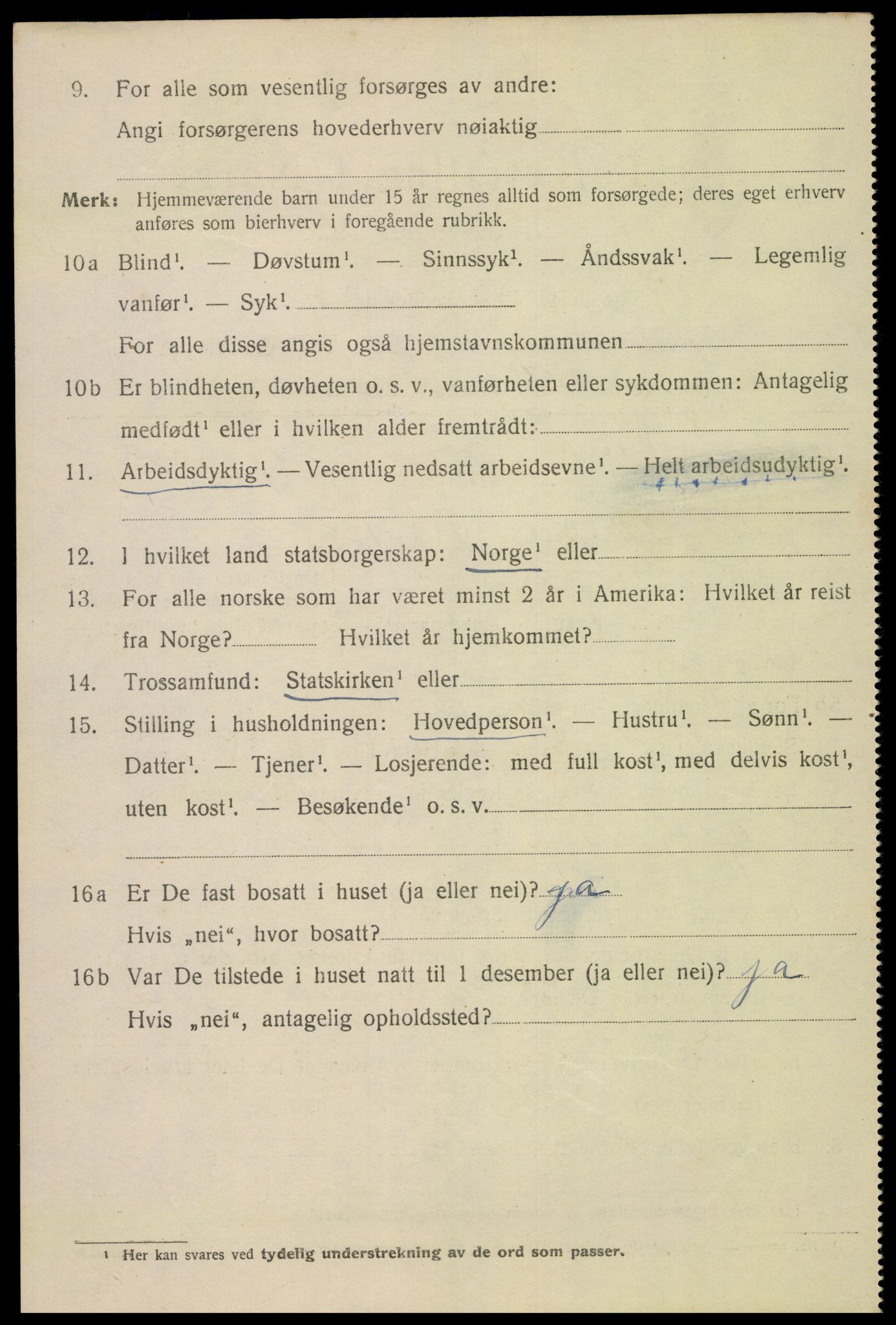 SAK, 1920 census for Kristiansand, 1920, p. 23420